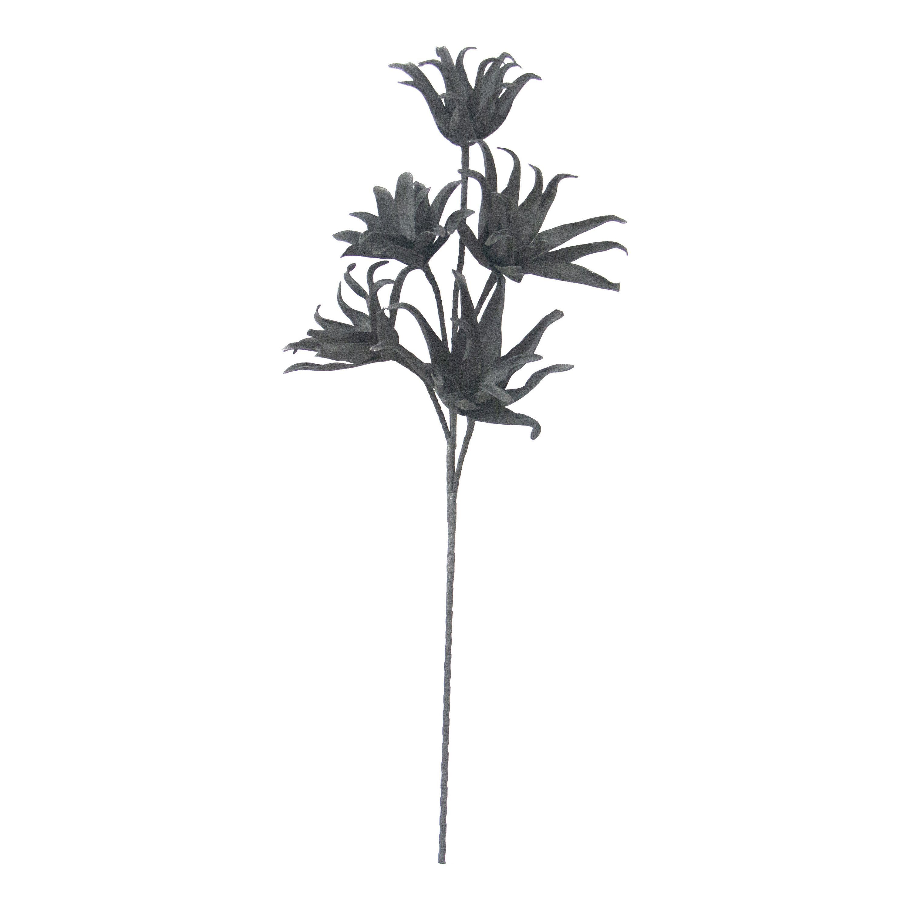 Kunstblume Softflower-Kunst-Stielblume Exotica, Depot, aus Ethylenvinylacetat, Eisen, L 110 Zentimeter Schwarz