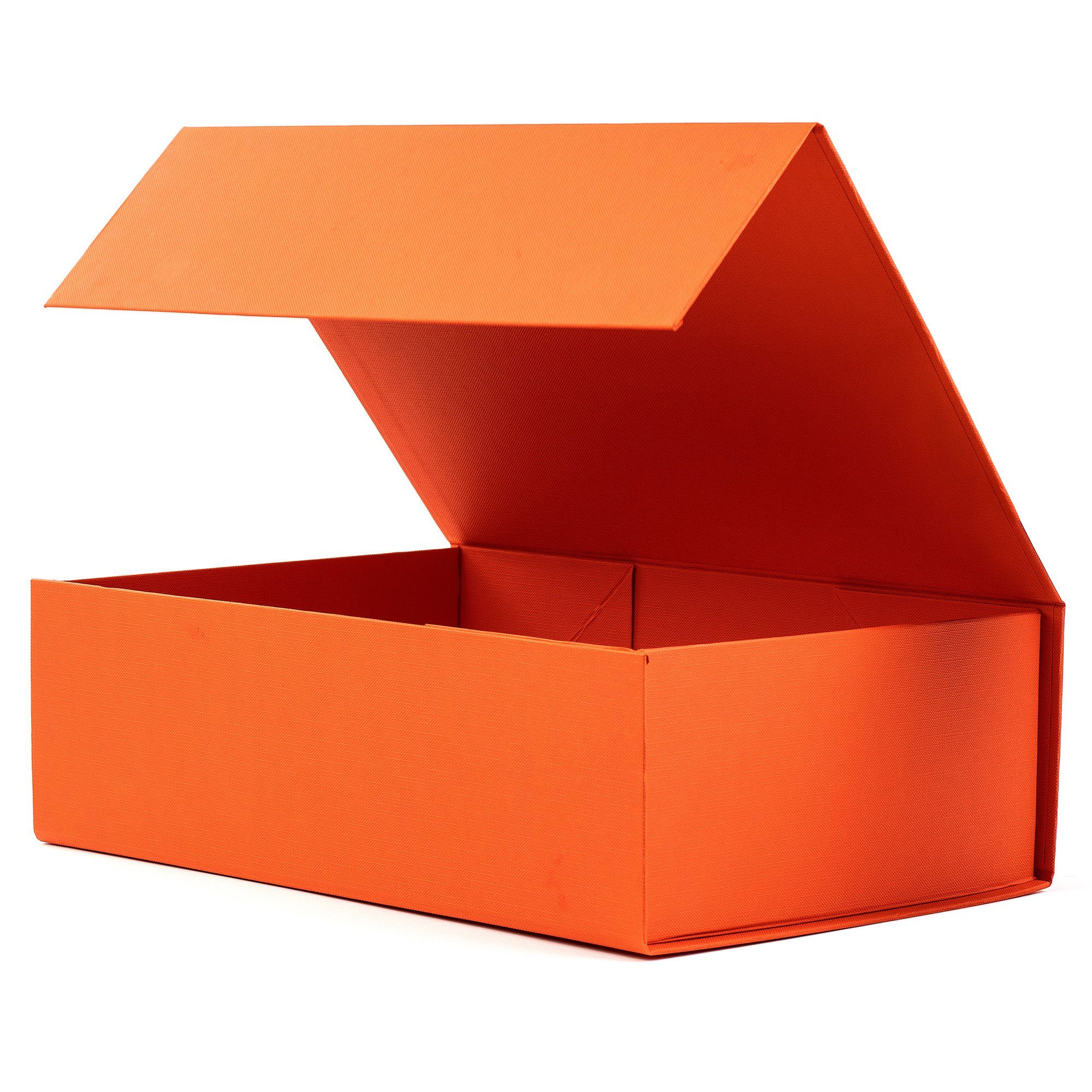 AdelDream Aufbewahrungsbox Gift Box, Magnetic Gift Box, Reusable Decorative Box Orange