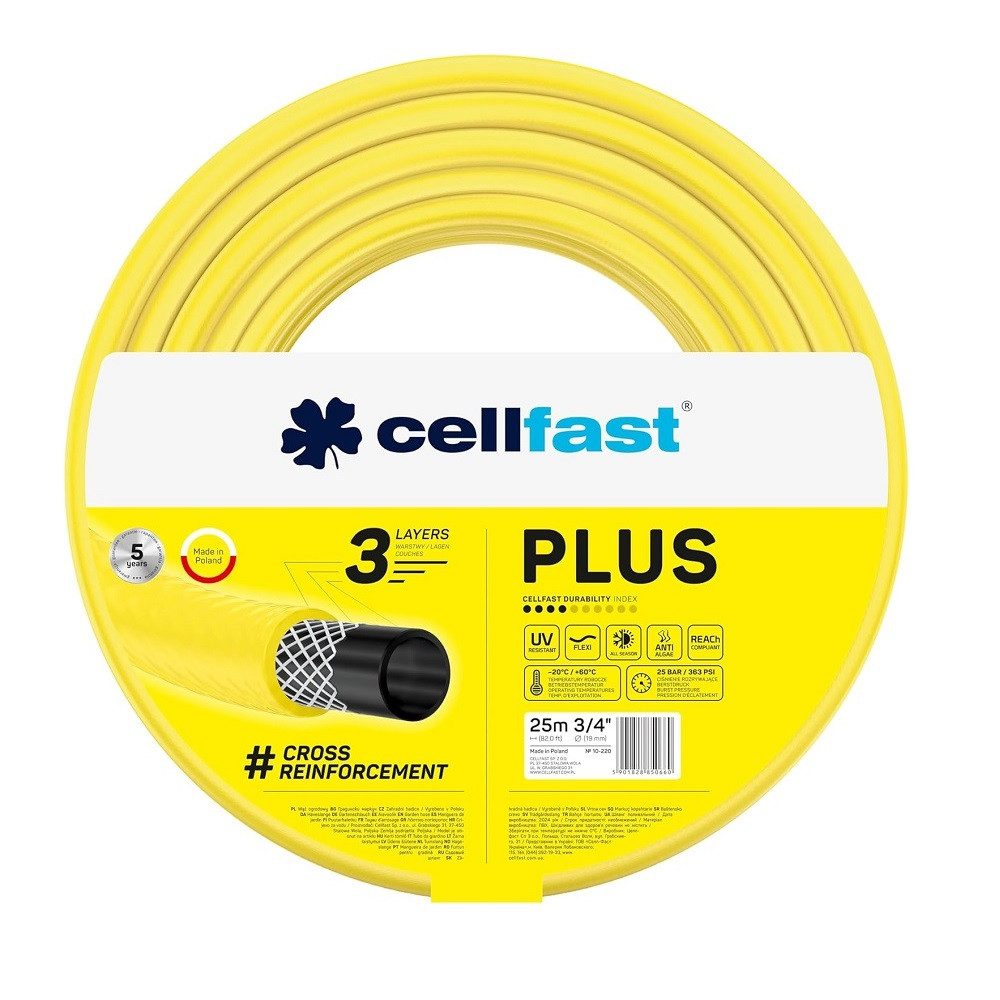 Cellfast Pflanzkübel Cellfast Gartenschlauch PLUS 3/4" 25 m