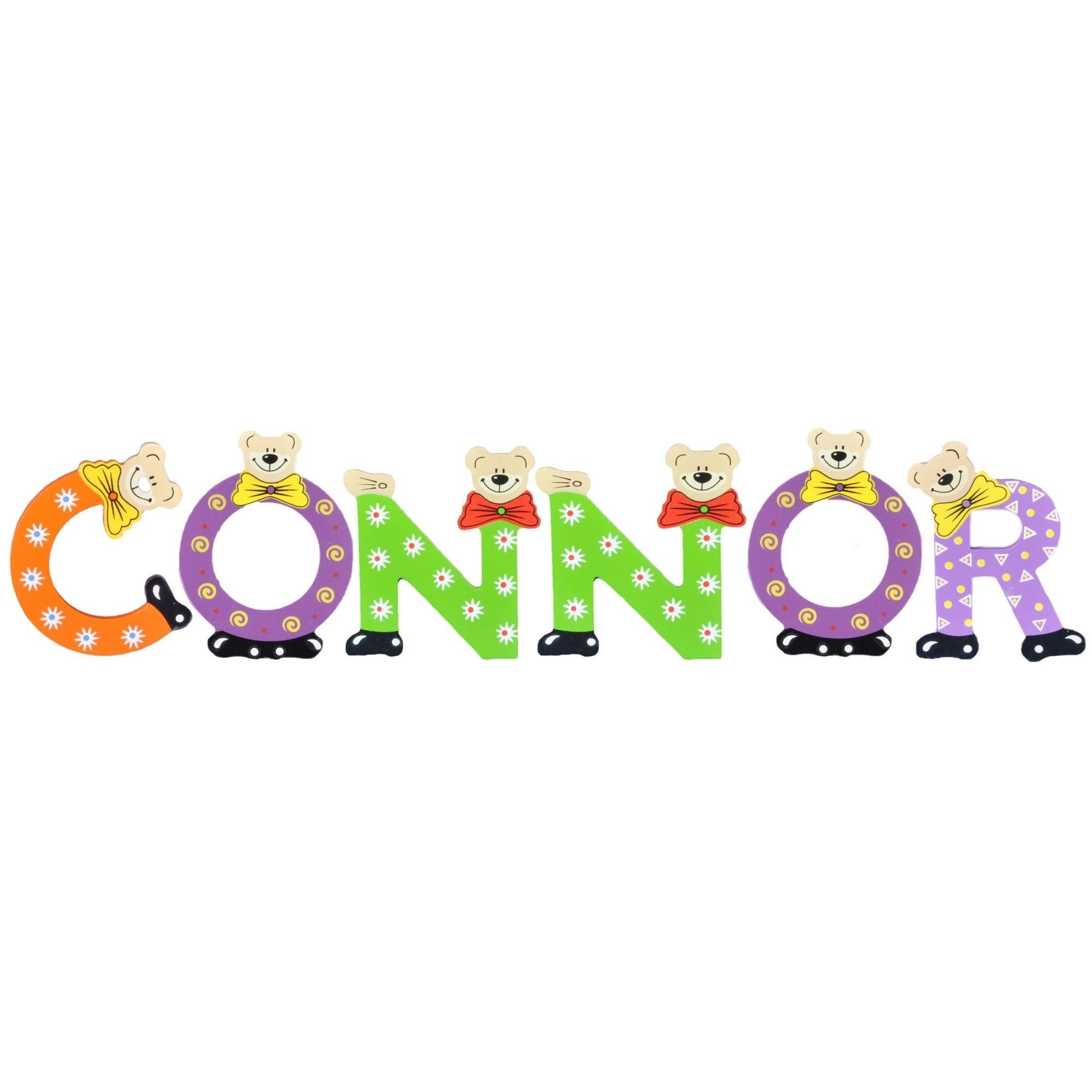 Holz-Buchstaben CONNOR (Set, - Namen-Set, 6 Deko-Buchstaben sortiert Playshoes Kinder St),
