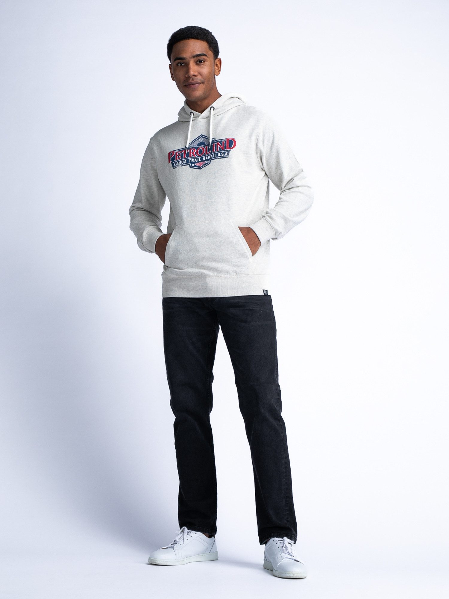 Petrol Industries Sweatshirt Hoodie mit Aufdruck Surf
