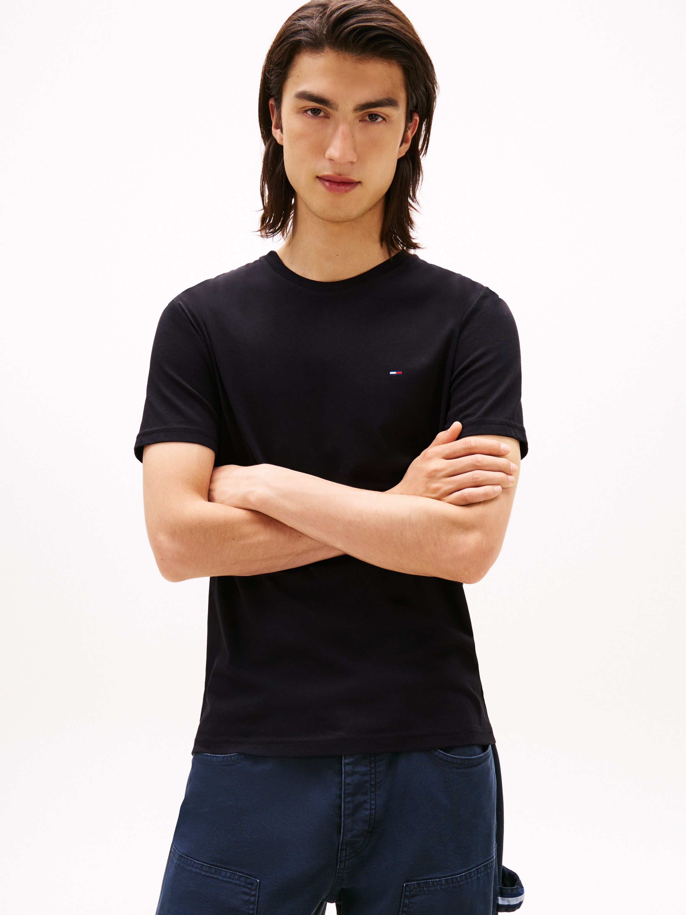 Tommy Jeans T-Shirt TJM EXTRA SLIM 3 PACK (Packung, 3-tlg) Mit Rundhalsausschnitt