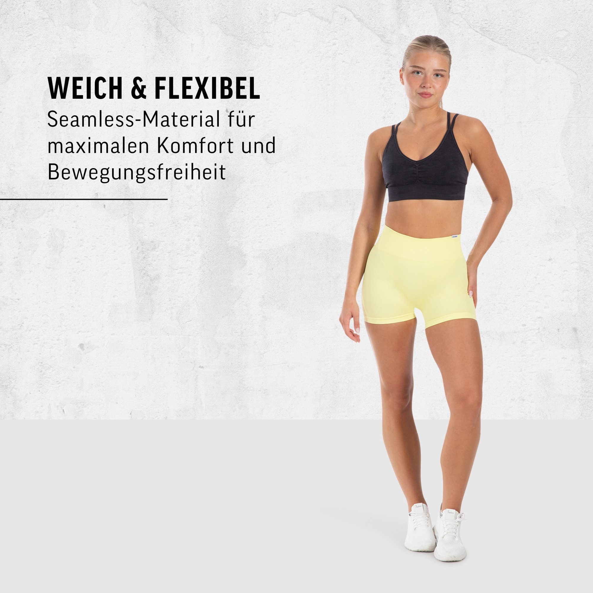 Smilodox Shorts Kalea Scrunch, Kurze Radlerhose, Hotpants mit Booty Scrunch & Kontur elastischer Bund, weiches Material, figurformend, Training Alltag