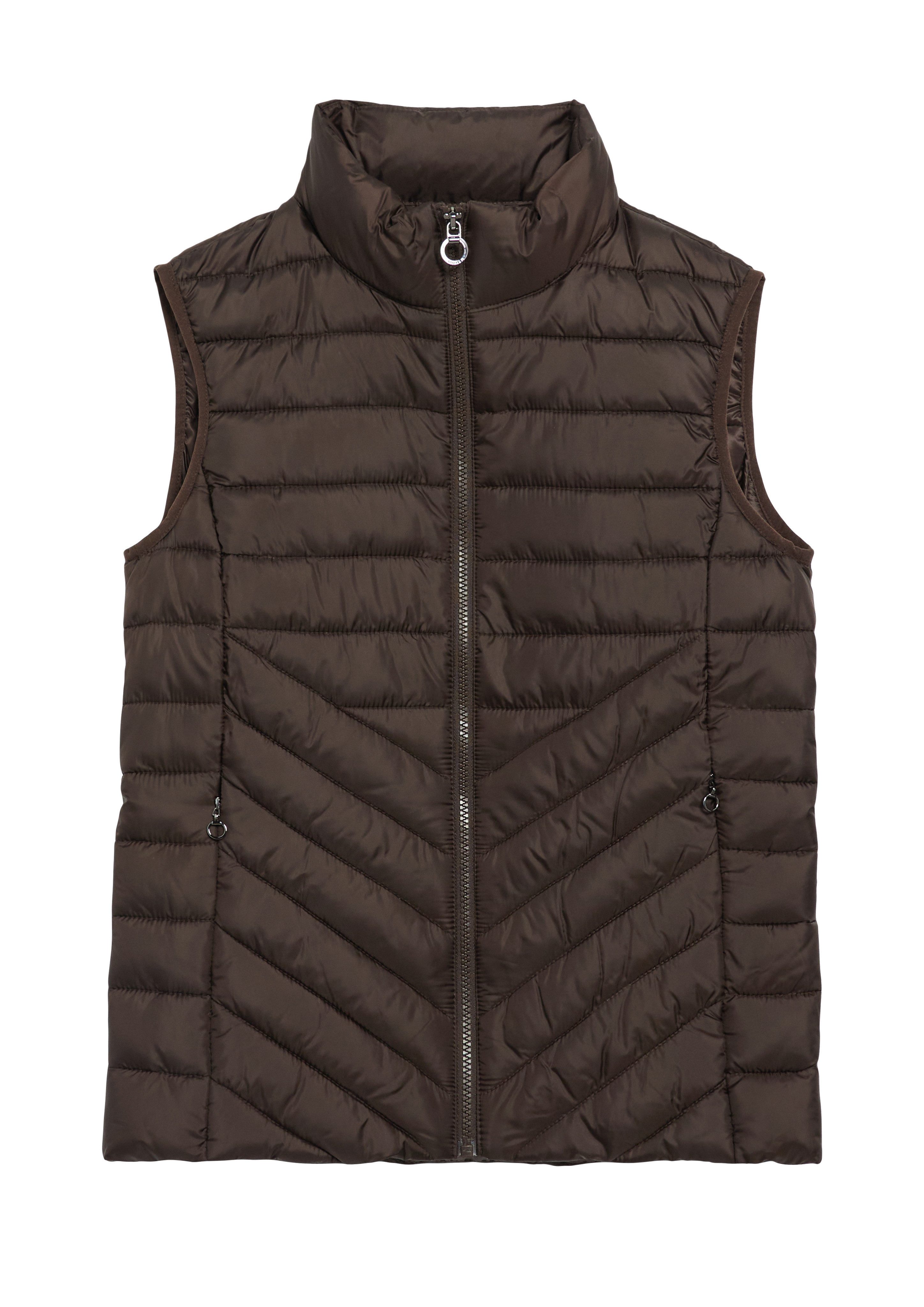 s.Oliver Outdoorjacke Outdoor-Weste Leichte Steppweste mit Packfunktion