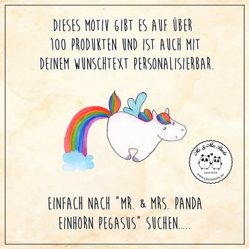 Mr. & Mrs. Panda Aufbewahrungsdose Einhorn Pegasus - Rot Pastell - Geschenk, Dose, Geschenkbox, Vorratsd (1 St), Hochwertige Qualität