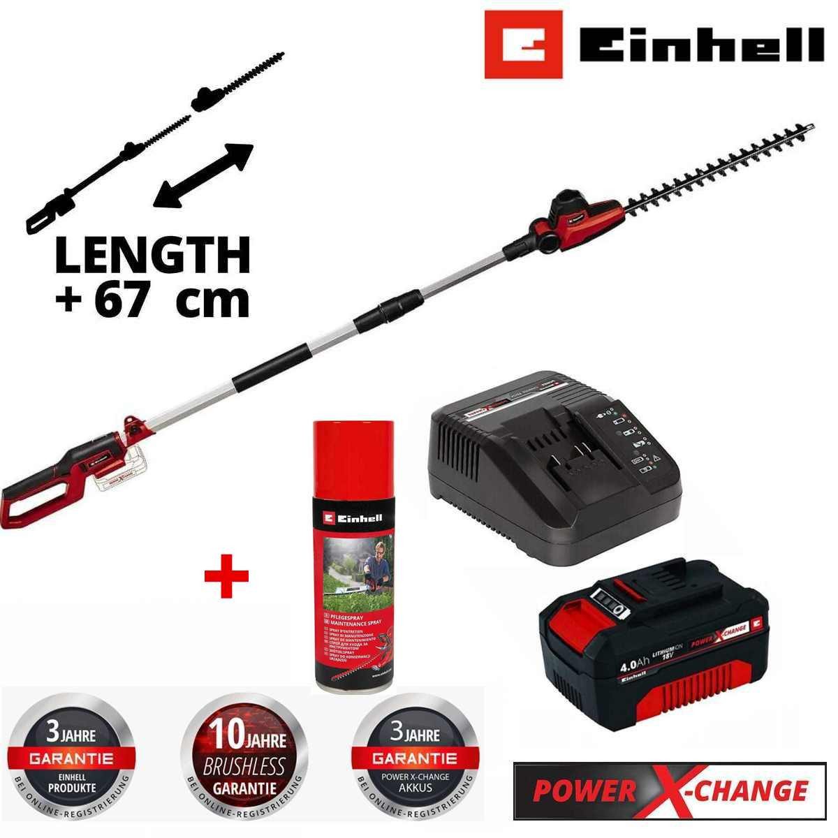 Einhell Akku-Heckenschere Teleskop-Heckenschere GC-HH 18/45 Li T mit Akku 4 günstig online kaufen