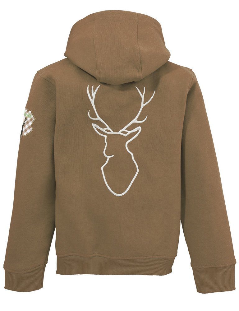 Isar-Trachten Trachtenweste Isar-Trachten Kapuzenjacke für Kinder 57301, Swea