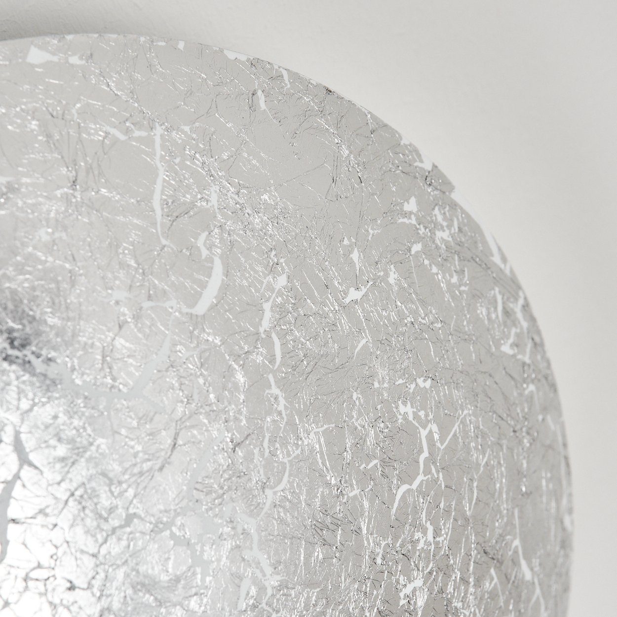 mit an Metall Kelvin, Licht-Effekt aus Lumen moderne hofstein in 3000 Wandlampe Wand,800 »Tragliatella« der Wandleuchte Silberfarben,