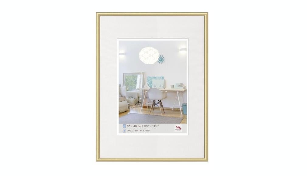 Walther Bilderrahmen Kunststoffrahmen KV040G New Lifestyle 30x40cm gold