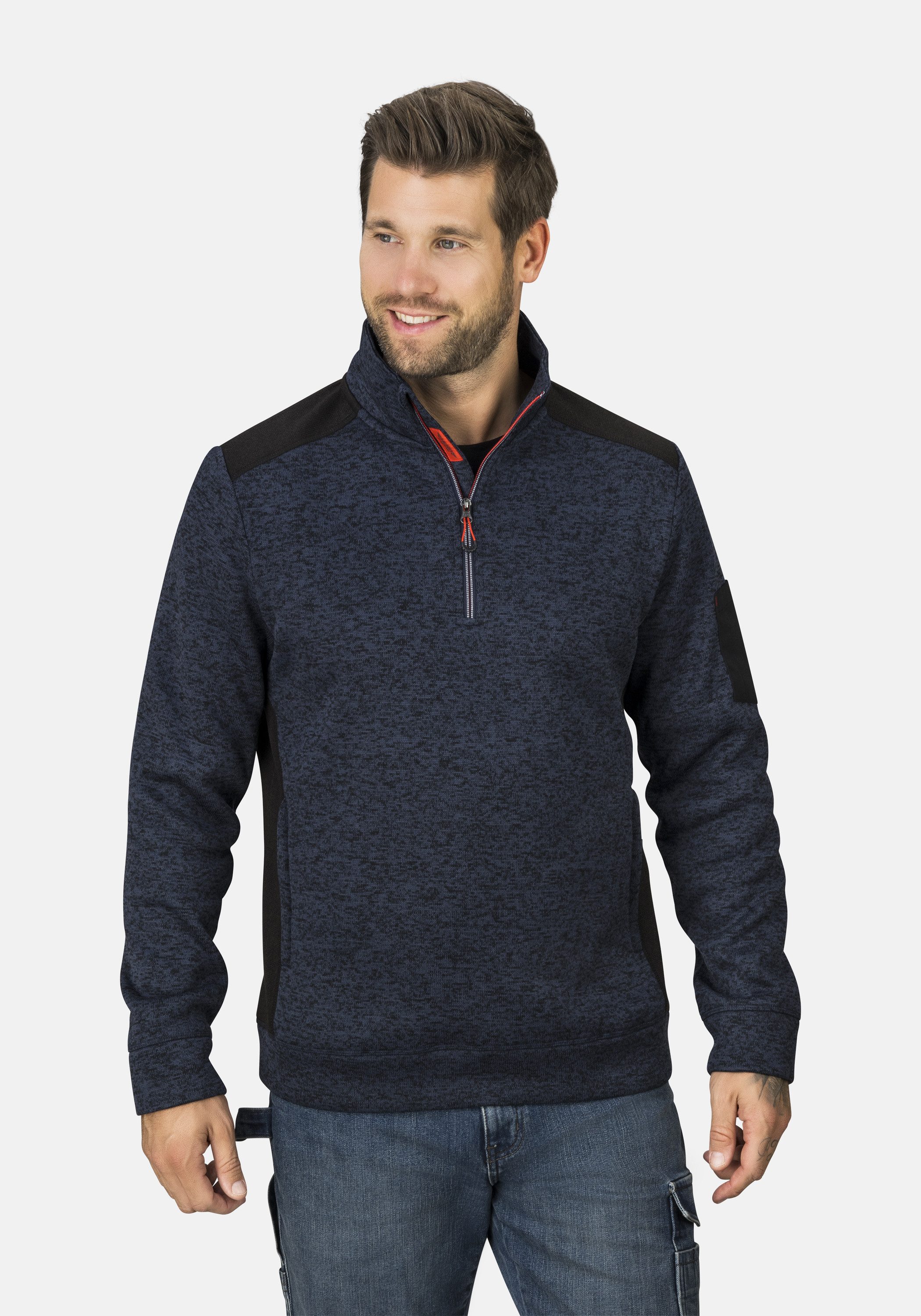 HERO by John Medoox Sweatjacke KIAN Knitted Workwear Arbeits-Fleece-Stricks günstig online kaufen