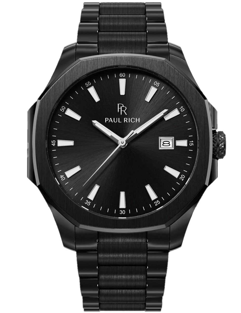 Paul Rich Quarzuhr Paul Rich PR-46701 Herrenuhr Mercer Gotham Black Black 40,5 mm 5ATM Paul Rich PR-46701 Herrenuhr Mercer Gotham Black Black 40,5 mm 5ATM