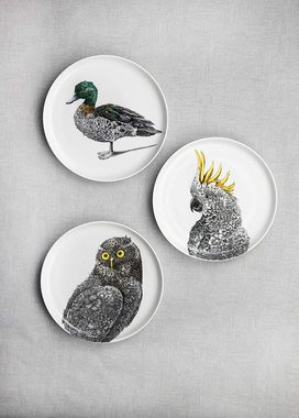 Maxwell & Williams Teller Eule Speiseteller 21cm Owl Marini Ferlazzo, (1 St), Porzellan Keramik Essteller für Abendessen, Mittag, Frühstück