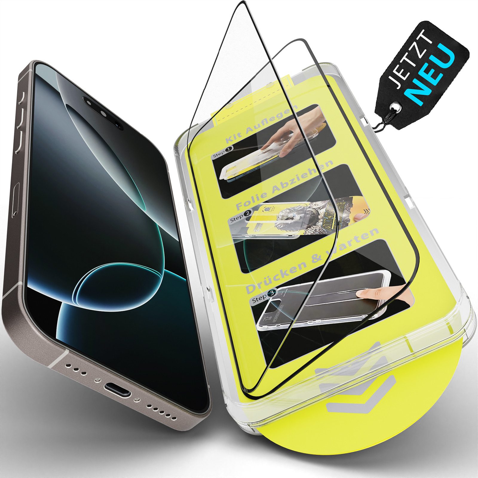 GreenHec Displayschutzglas Panzerfolie iPhone 17 16 15 14 13 Pro Max Schutzfolie Displayschutz 9H für iPhone 13, iPhone 13 Pro, iPhone 13 Pro Max, iPhone 14, iPhone 14 Plus, iPhone 14 Pro, iPhone 14 Pro Max, iPhone 15, iPhone 15 Plus, iPhone 15 Pro, iPhone 15 Pro Max, iPhone 16, iPhone 16 Plus, iPhone 16 Pro, iPhone 16 Pro Max, Spar-Set, 12 11 XR Air Handy Screen Protector, Schutzglas transparent stoßfest