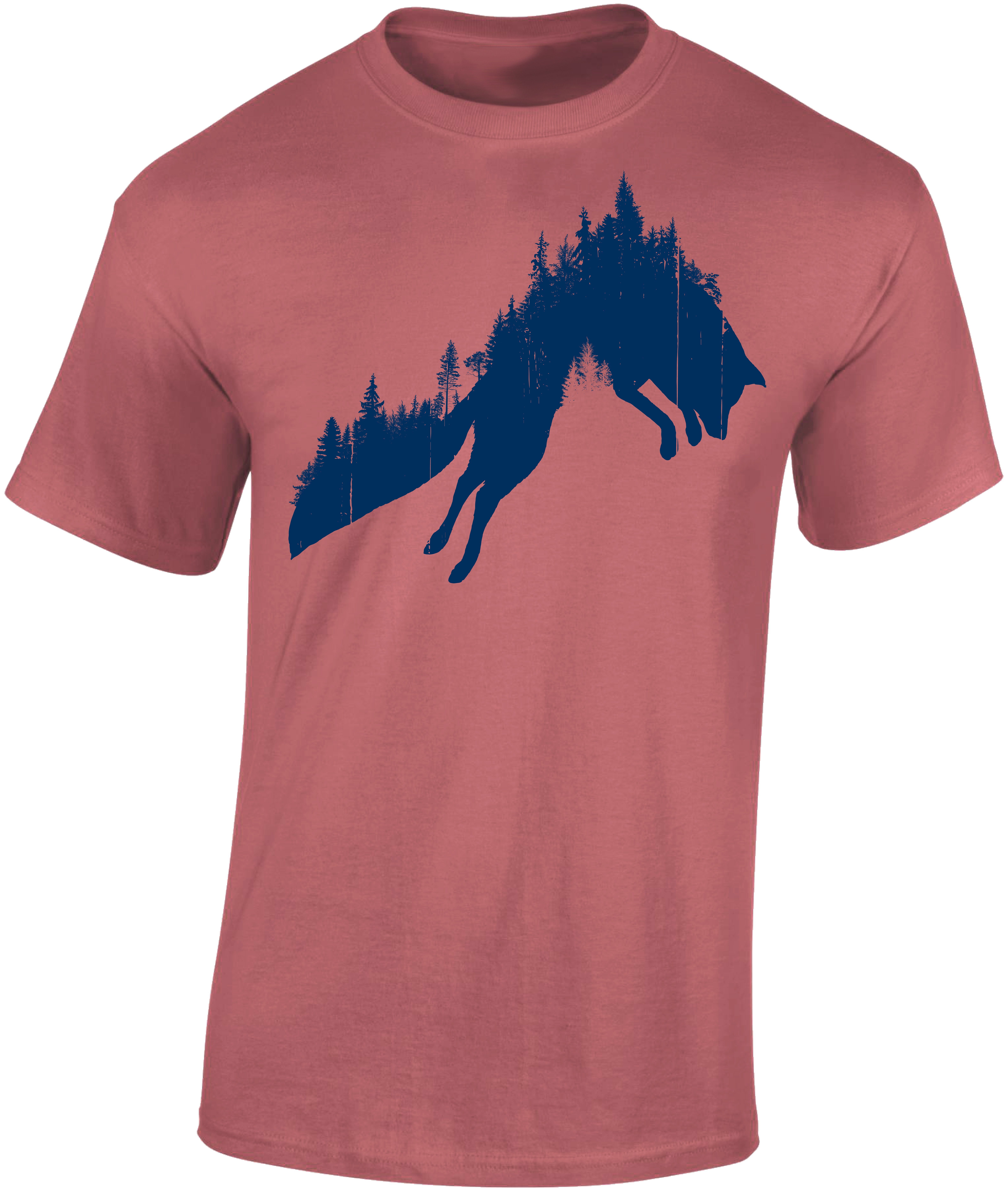 Print-Shirt Jäger T-Shirt: "Waldfuchs" - Geschenk für Jäger - Jagd Tshirt