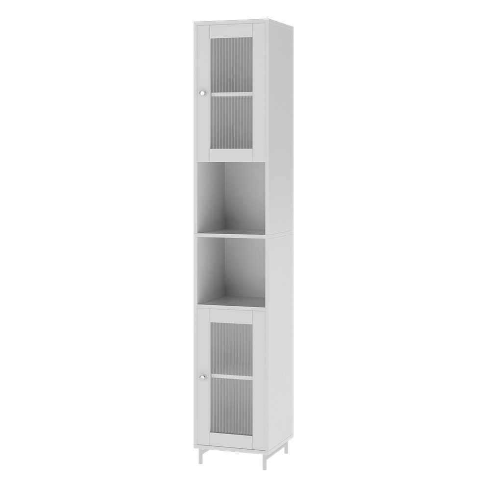 Vicco Hochschrank Malte, Weiß/Weiß, 30 x 171.5 cm (1-St)