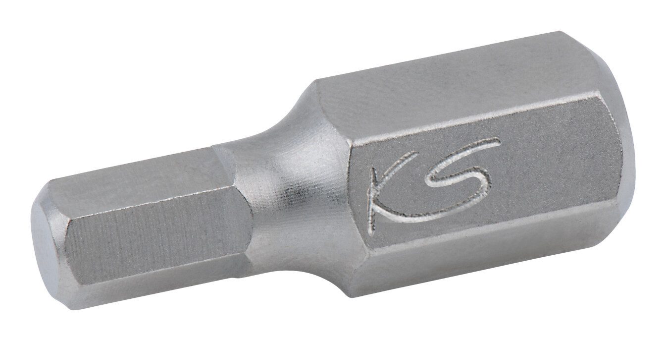 KS Tools Sechskant-Bit, 10 mm Bit Innensechskant, 30 mm, 12 mm
