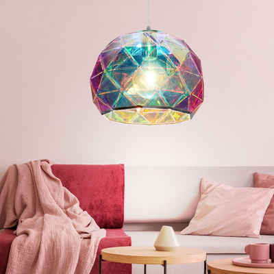 etc-shop Kugelleuchte, Leuchtmittel nicht inklusive, Design Hänge Decken Lampe multicolor Wohn Ess Zimmer Beleuchtung