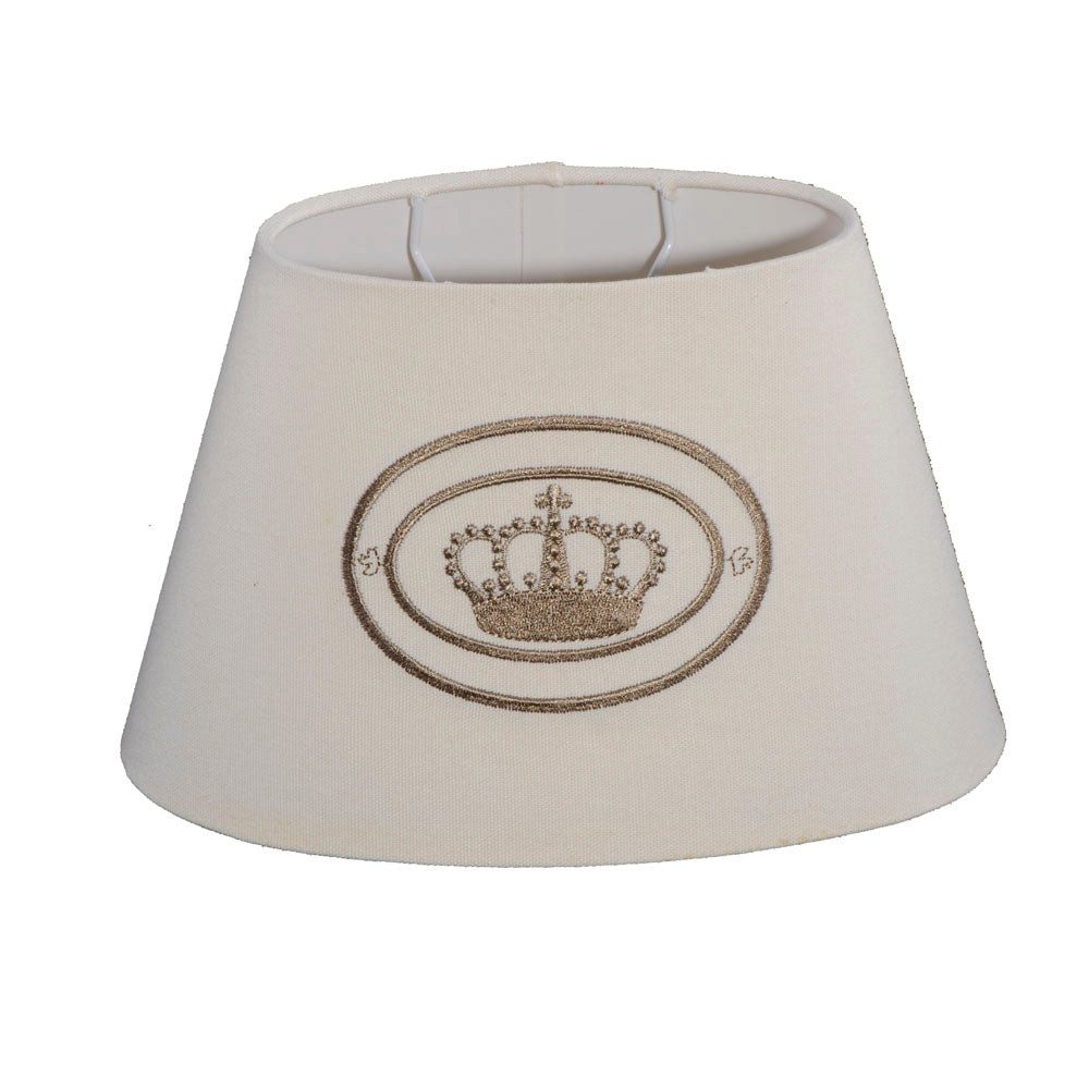Dirk Davids Leuchten GmbH Lampenschirm Lampenschirm in Oval Leinen Beige ge günstig online kaufen