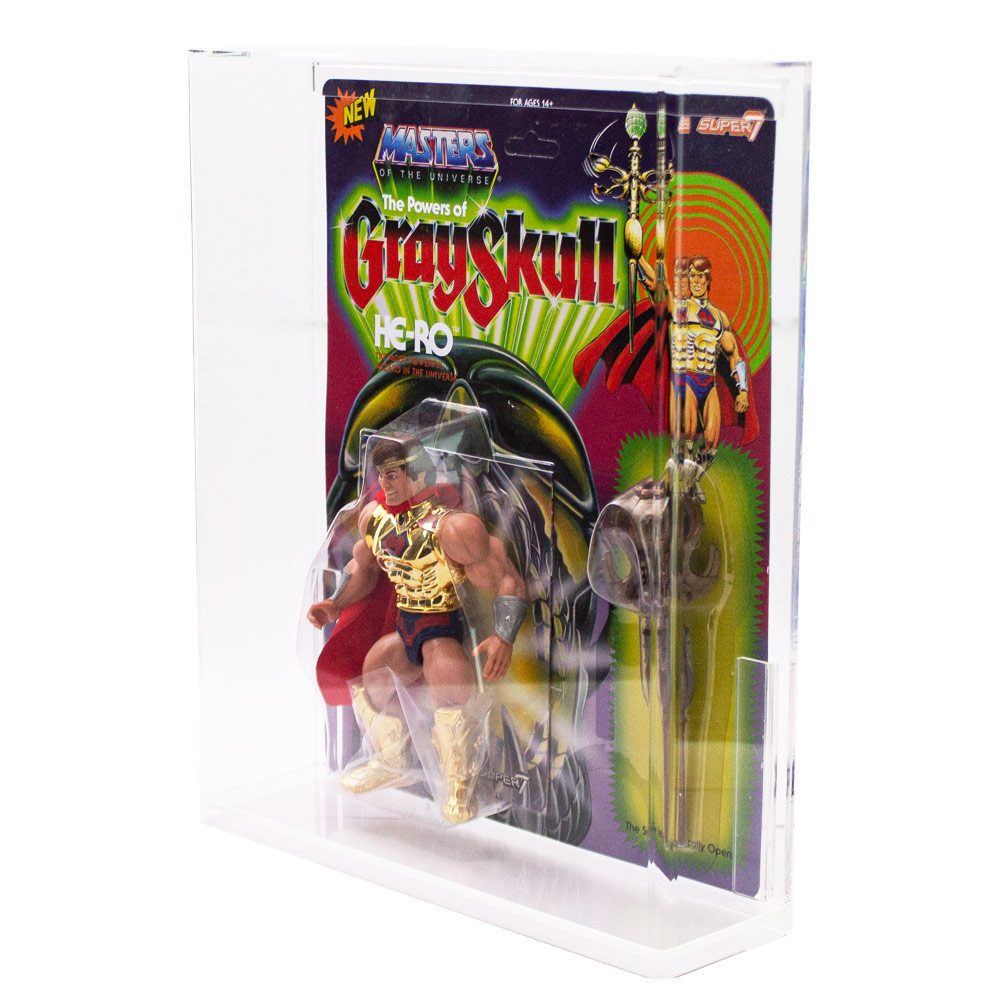 Morax Aufbewahrungsbox 3x Acryl Case für Hero von Super 7 / Deluxe / Origns (Spar-Set, MS-18381)