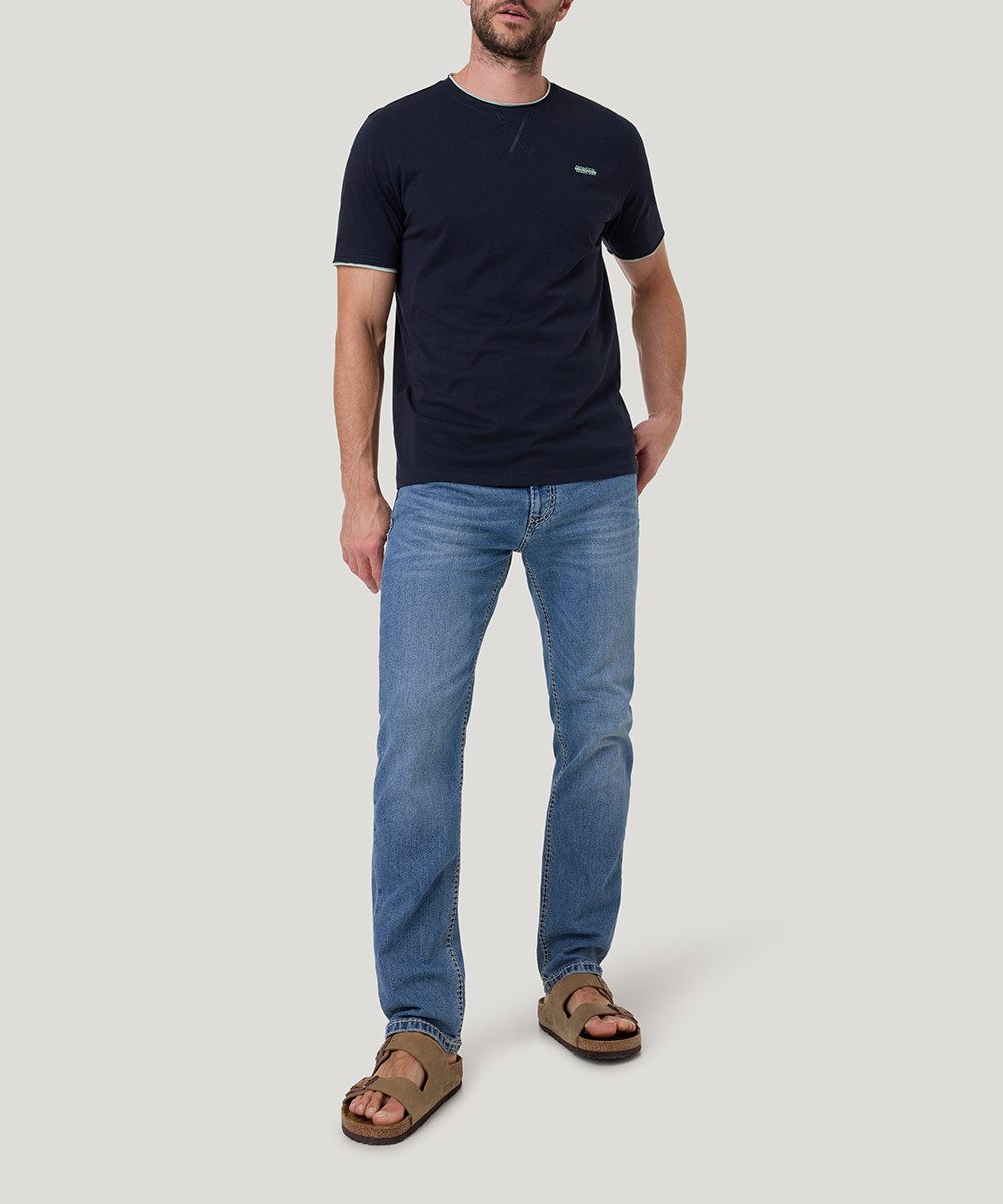 Pioneer Authentic Jeans T-Shirt mit kontrastfarbenen Details