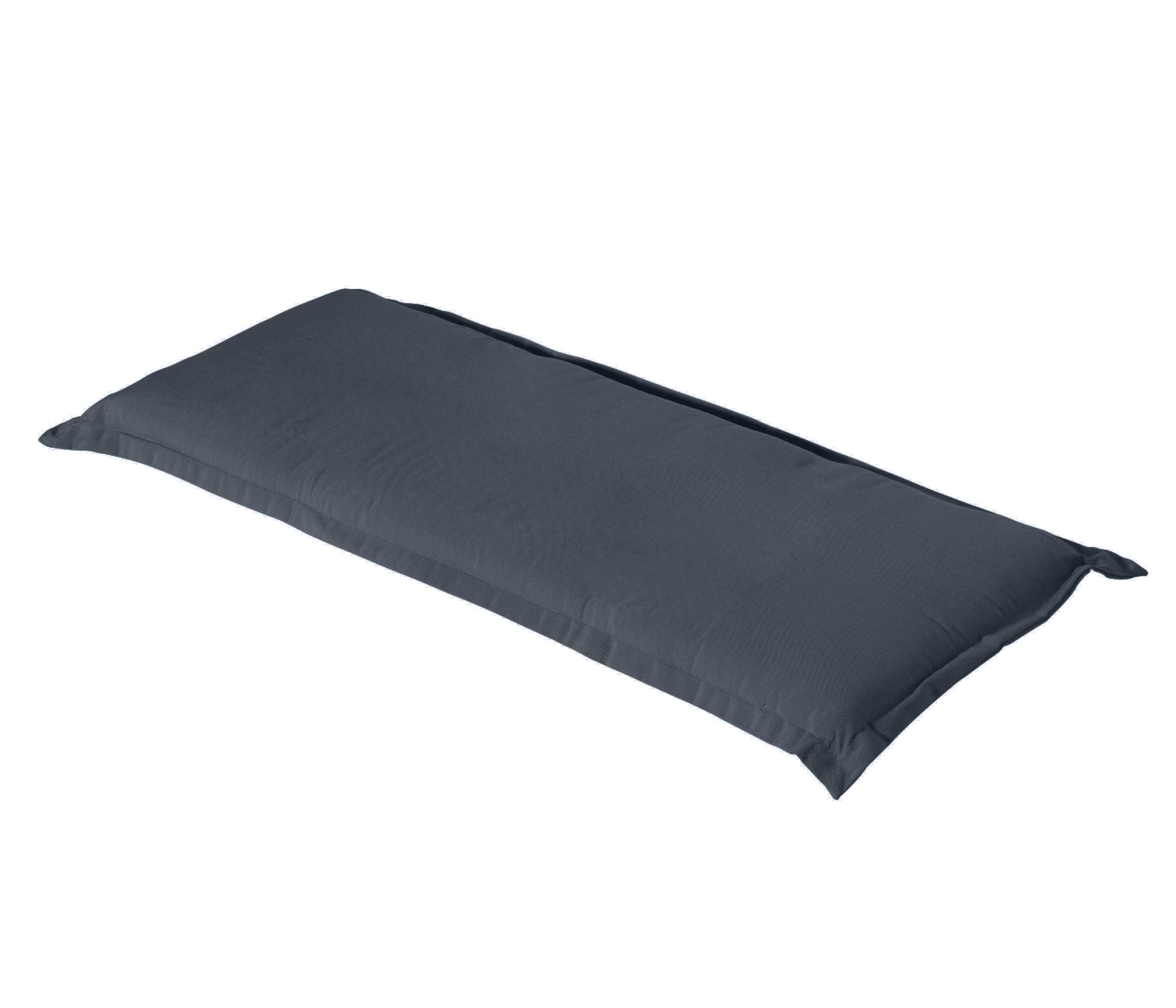 Dehner Polsterauflage Polster Veneto, 116 x 6 x 47 cm, versch. Farben, bequeme Bankauflage für 2-Sitzer-Bänke, mit seitlichen Haltebändern