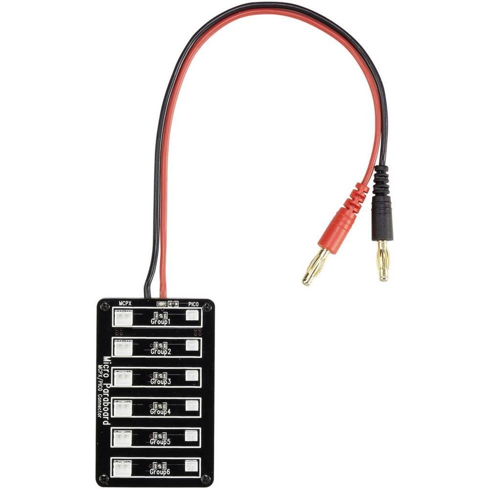 Ladeboard Micro JST & JST 6-fach mit Sicherung Modellbau-Ladegerät
