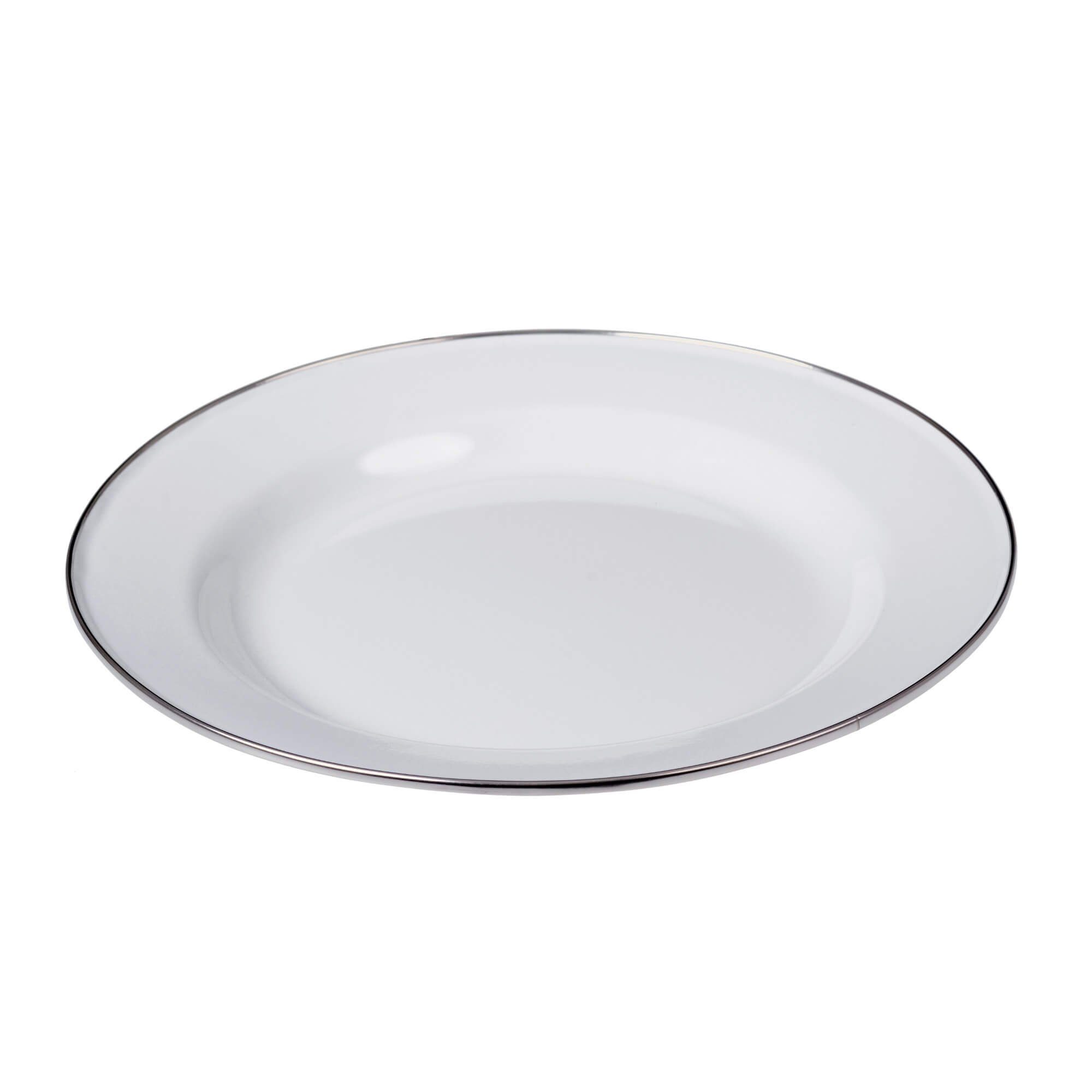 Geschirr-Set Emaille-Teller, Camping-Teller, Ø 26 cm