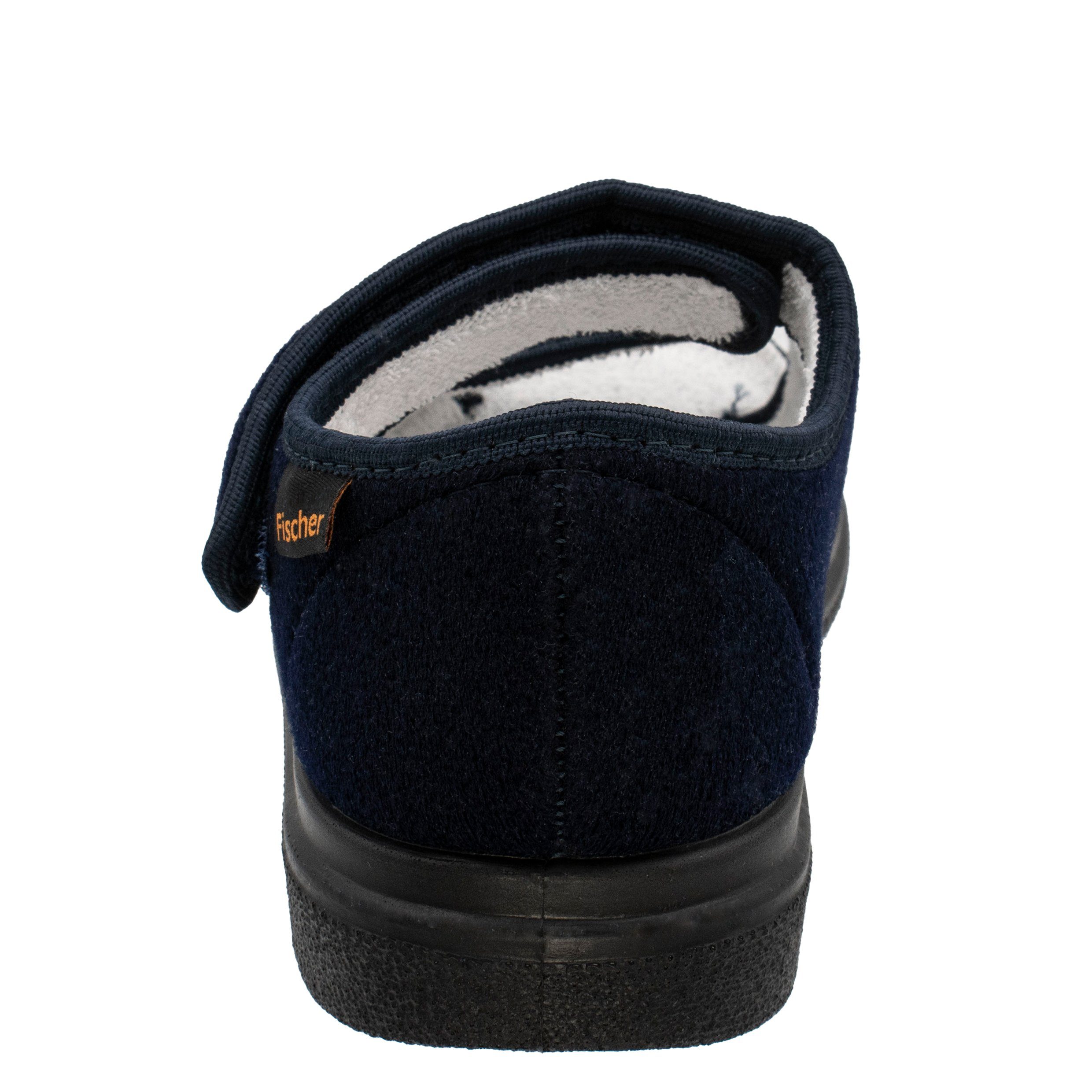 Fischer-Markenschuh Ortho Hausschuh Klettsandale, Klettvelour, Frotteefutter, Weite K – Bild 5 von 5