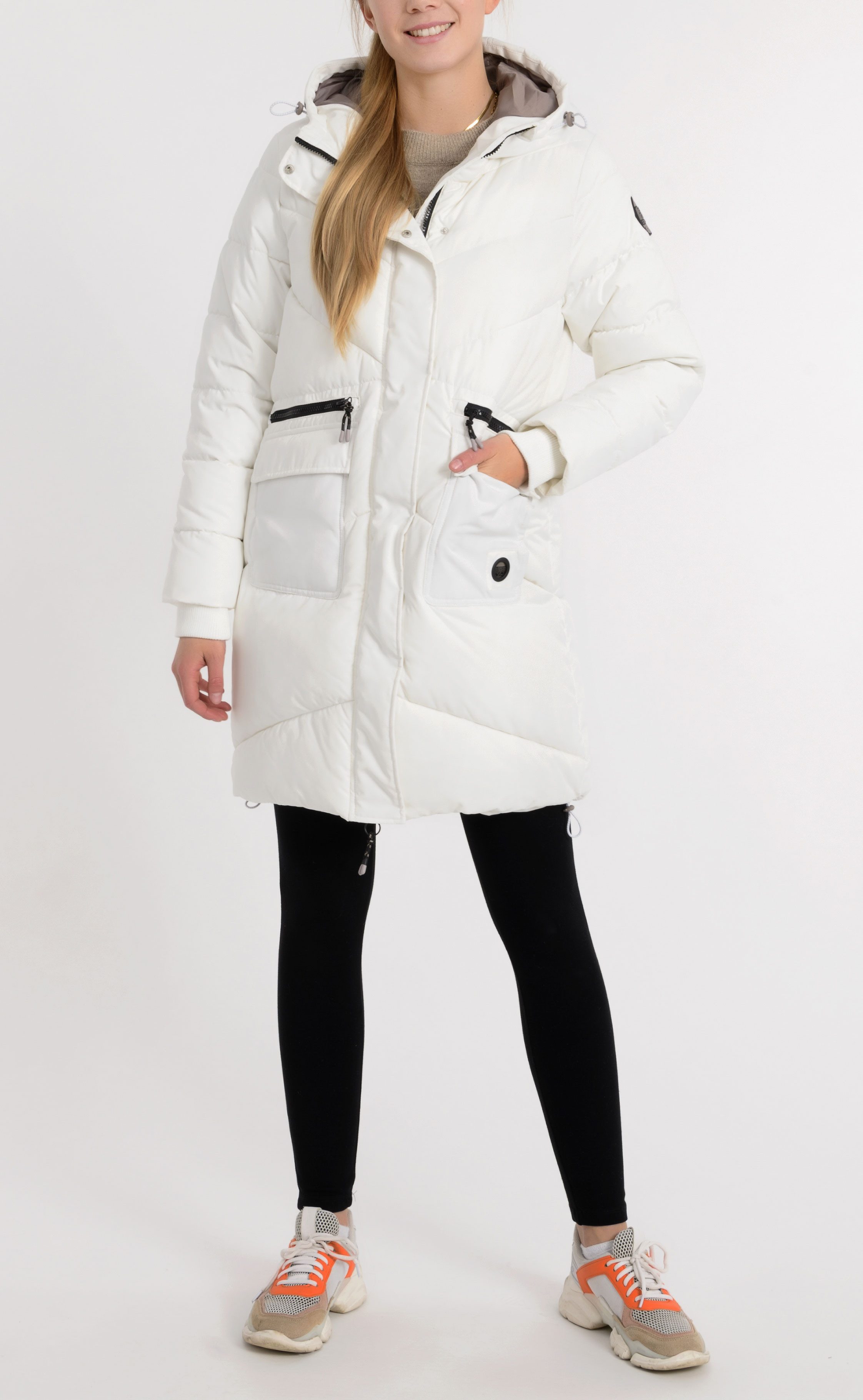 SUBLEVEL Steppjacke Damen Mantel mit Kapuze lange Winter Jacke Langer Parka S-5XL Stehkragen, Kapuze, flauschig, kuschelig, warm, Outdoor, Mantel