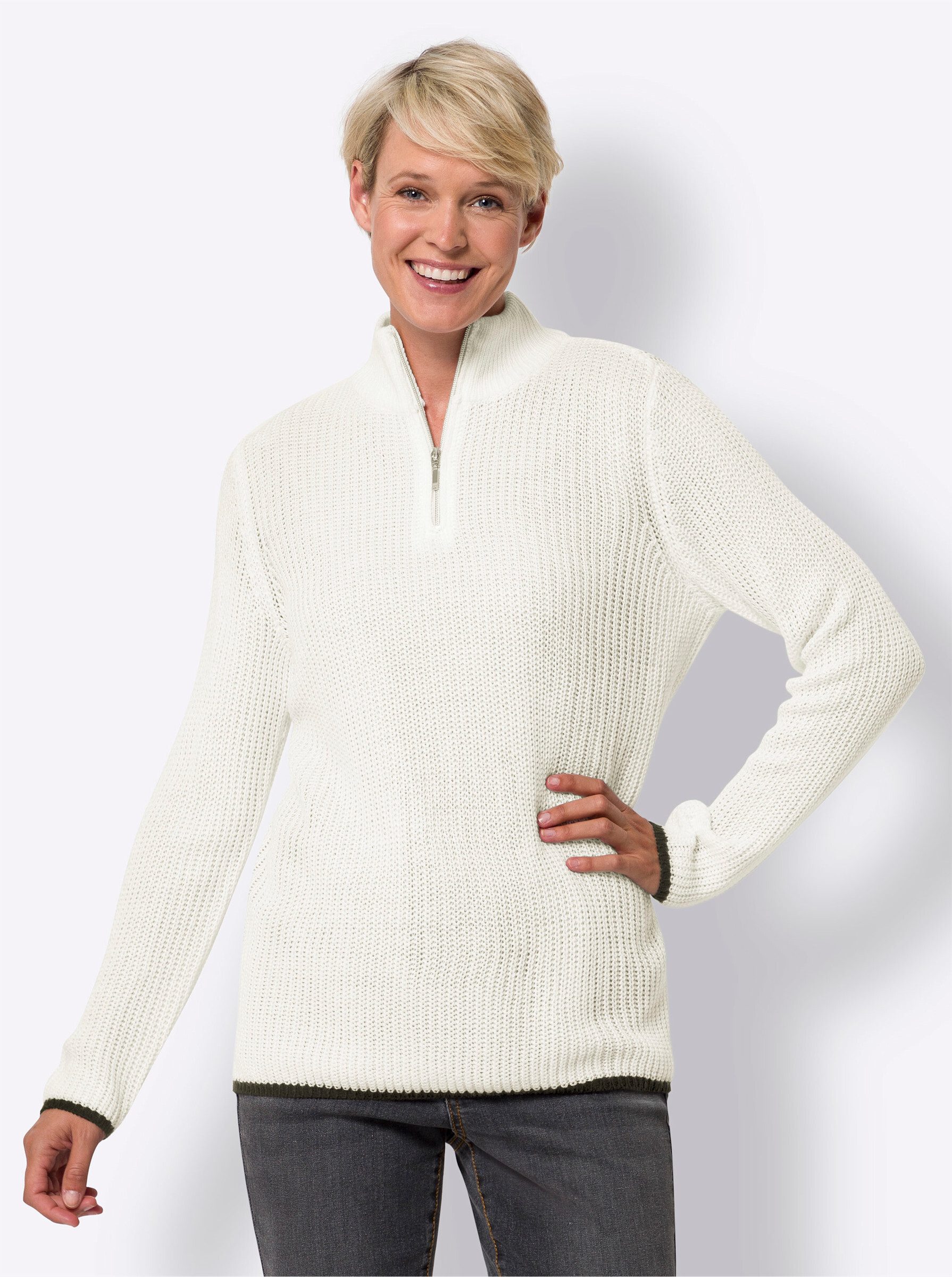Strickpullover Langarm-Pullover