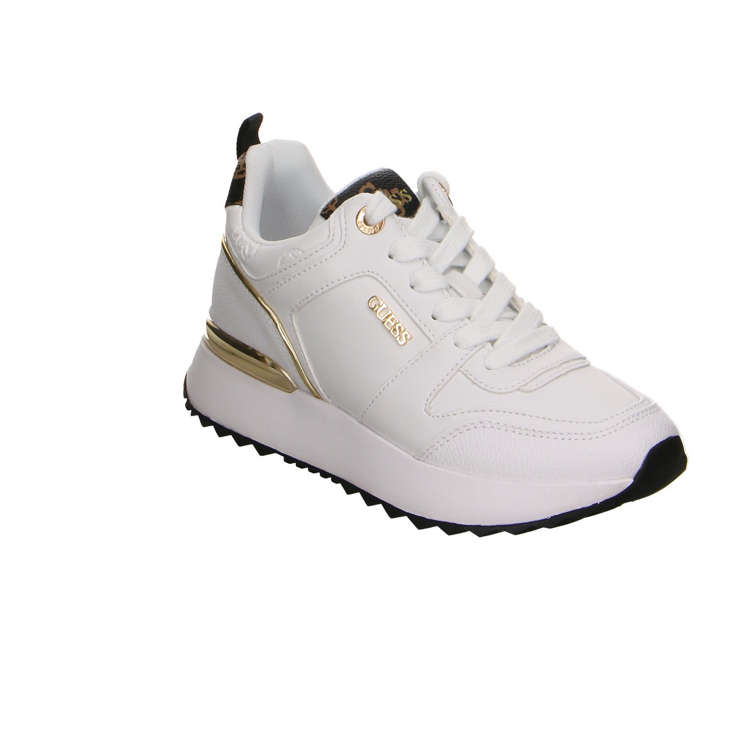 Guess Guess Synthetik Schnürschuhe weiss Schnürschuh günstig online kaufen