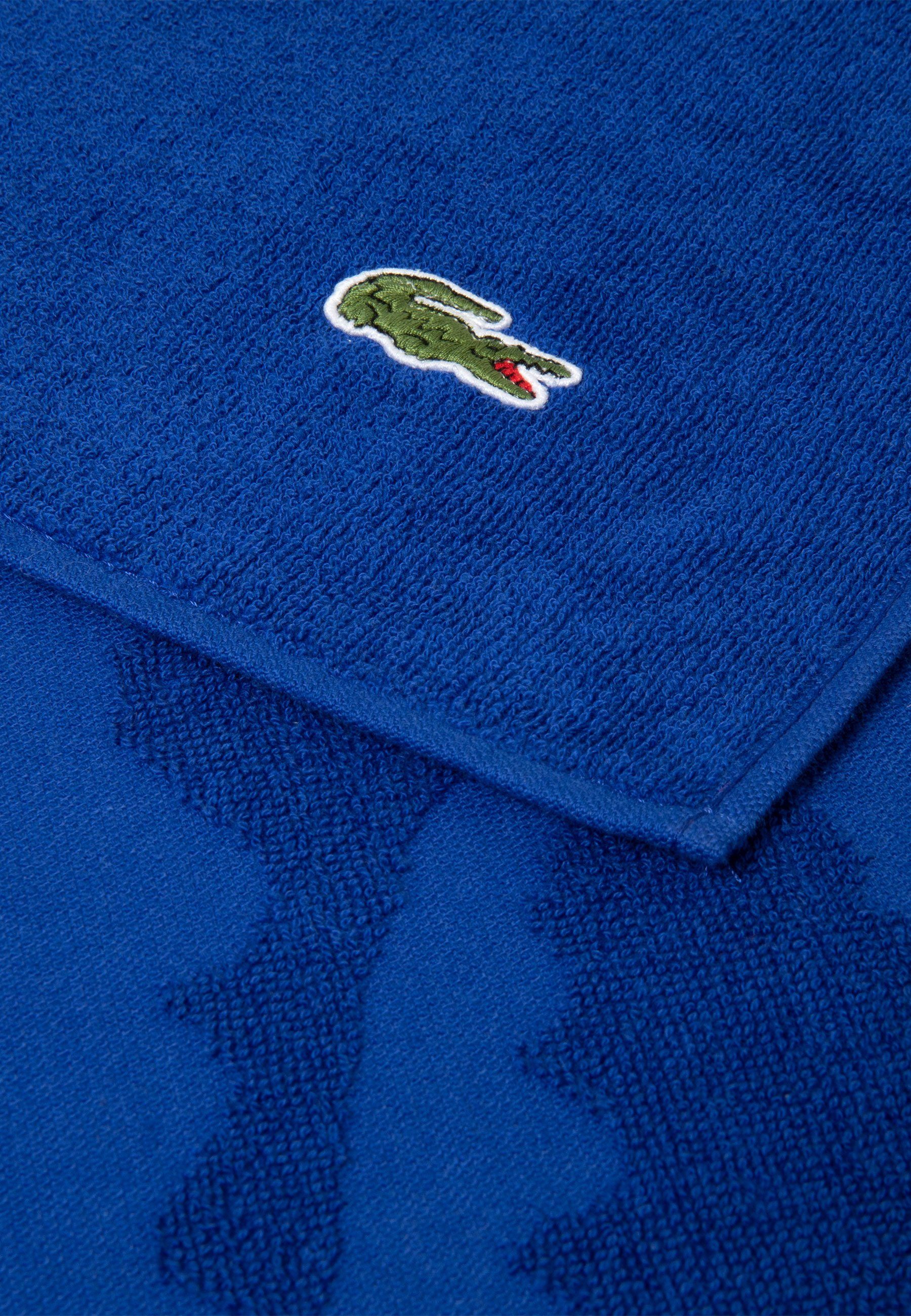 Lacoste Strandtuch LSPORT, 100% Label-Applikationen Baumwolle, mit blau