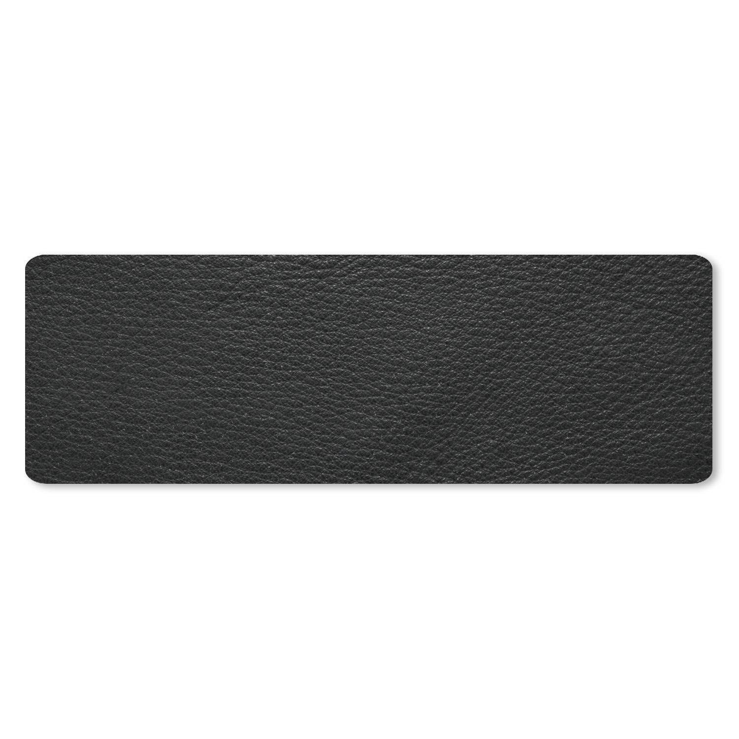 MuchoWow Mauspad Leder - Lederoptik - Schwarz - Grau (1-St), Gaming, Büro, Mousepad XXL, Großes, Mausunterlage, 90x30 cm