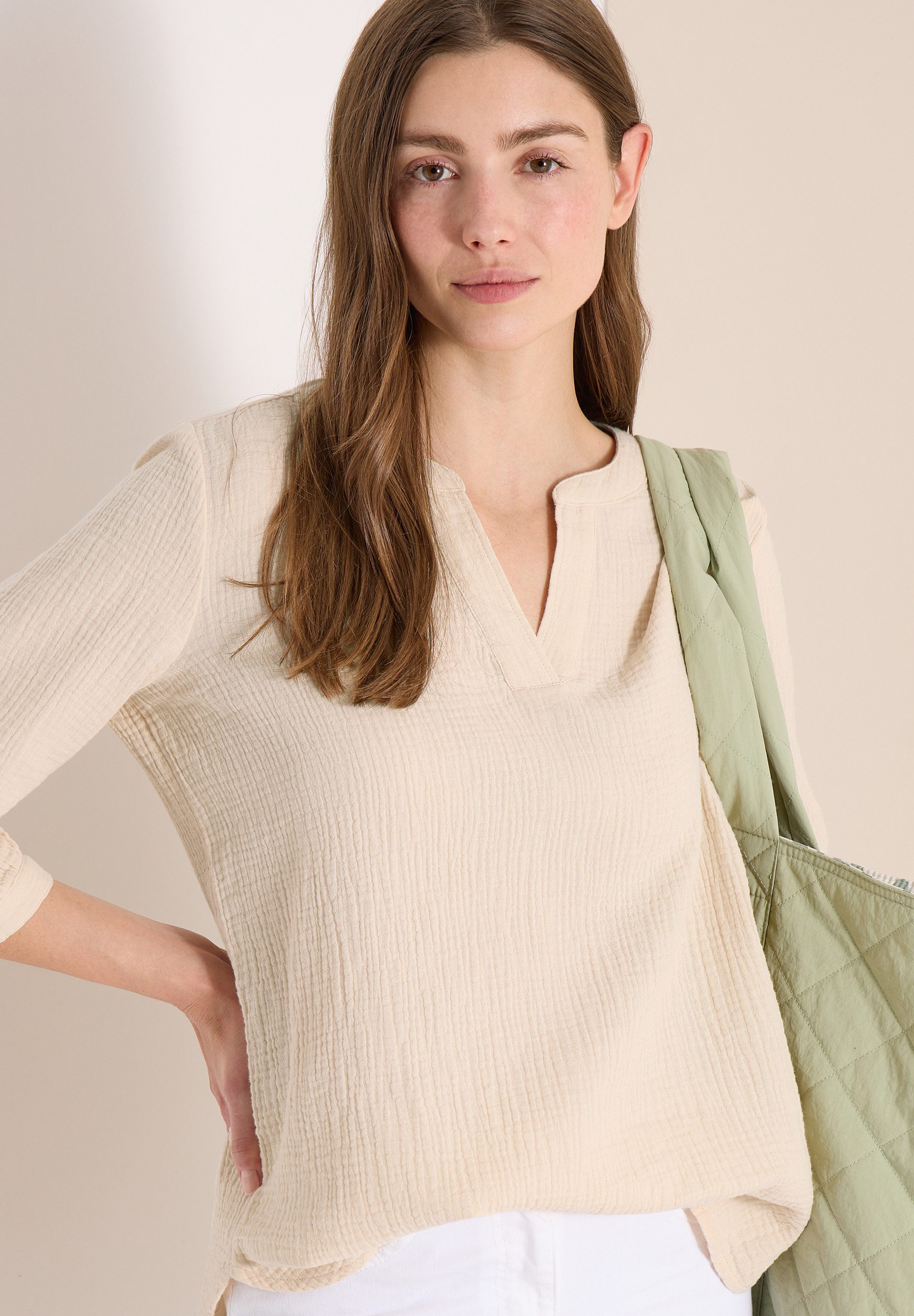 CECIL Klassische Bluse mit 3/4 Ärmeln