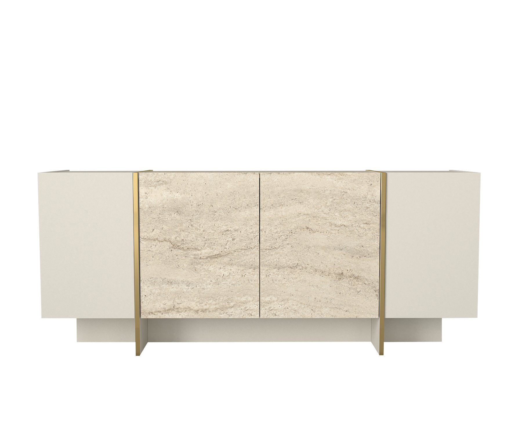 moebel17 Sideboard Veyron in Beige mit Granit Marmor Optik (Einzelmöbel, 1 günstig online kaufen