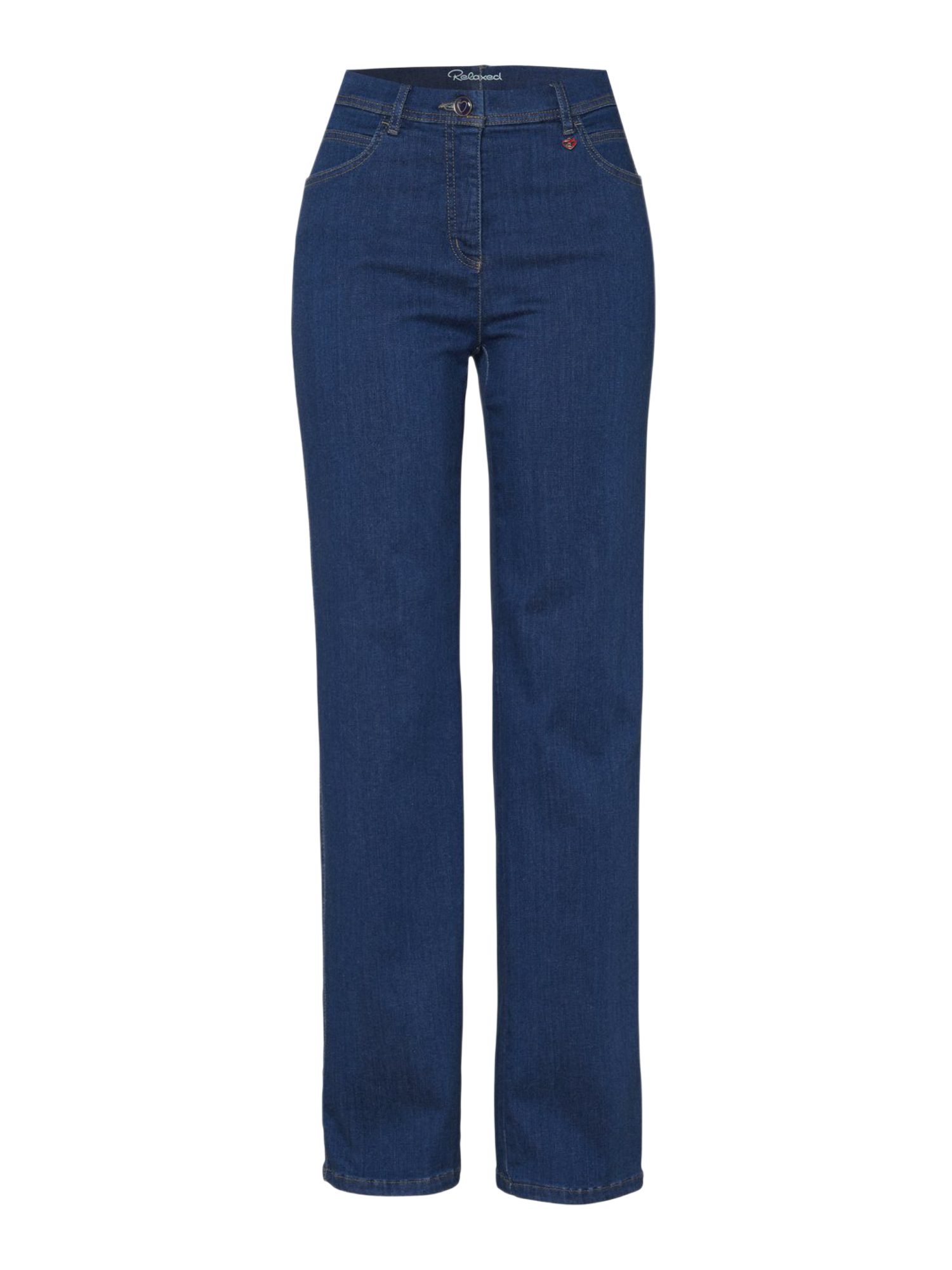 Relaxed by TONI 5-Pocket-Jeans blau,Casual,Baumwolle,Washed,Straight Leg,Mittel