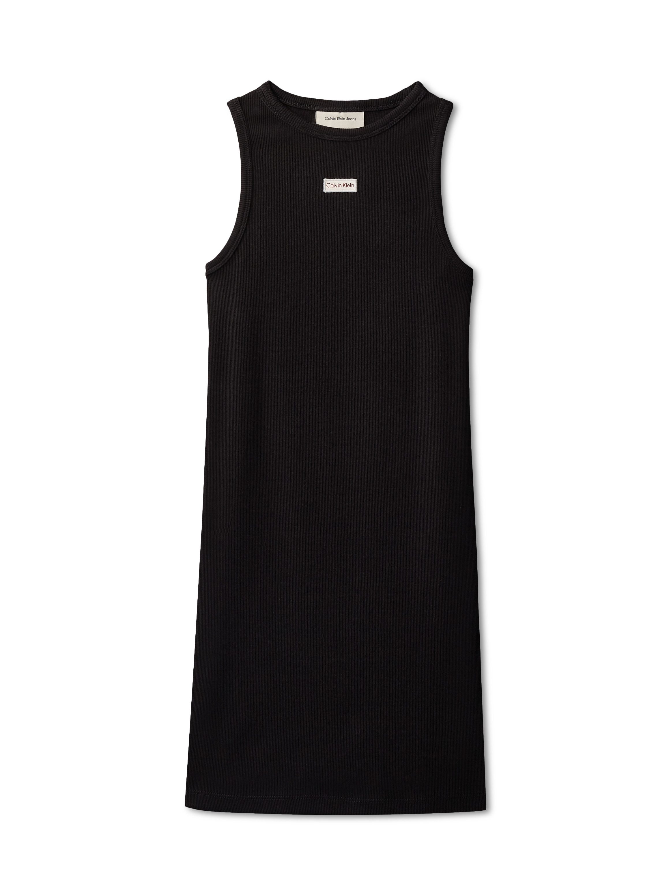 Calvin Klein Jeans Trägerkleid RIB SLEEVELESS DRESS Regular fit für Kinder mit Rundhalsausschnitt