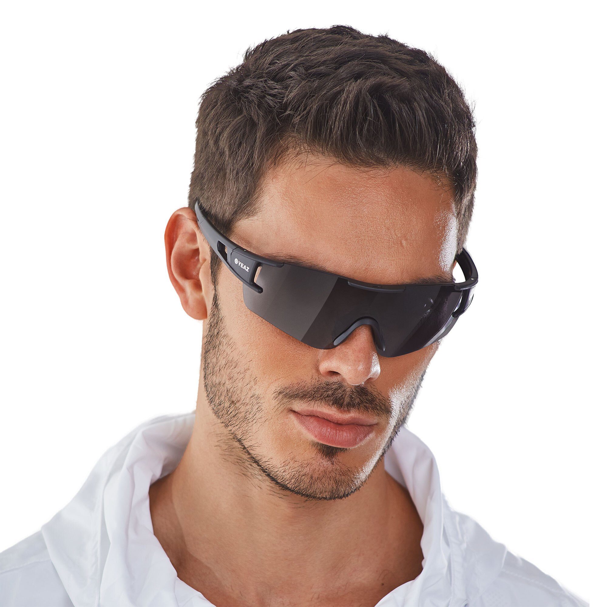 YEAZ Sportbrille SUNBLOW sport-sonnenbrille black/grey, Guter Schutz bei optimierter Sicht