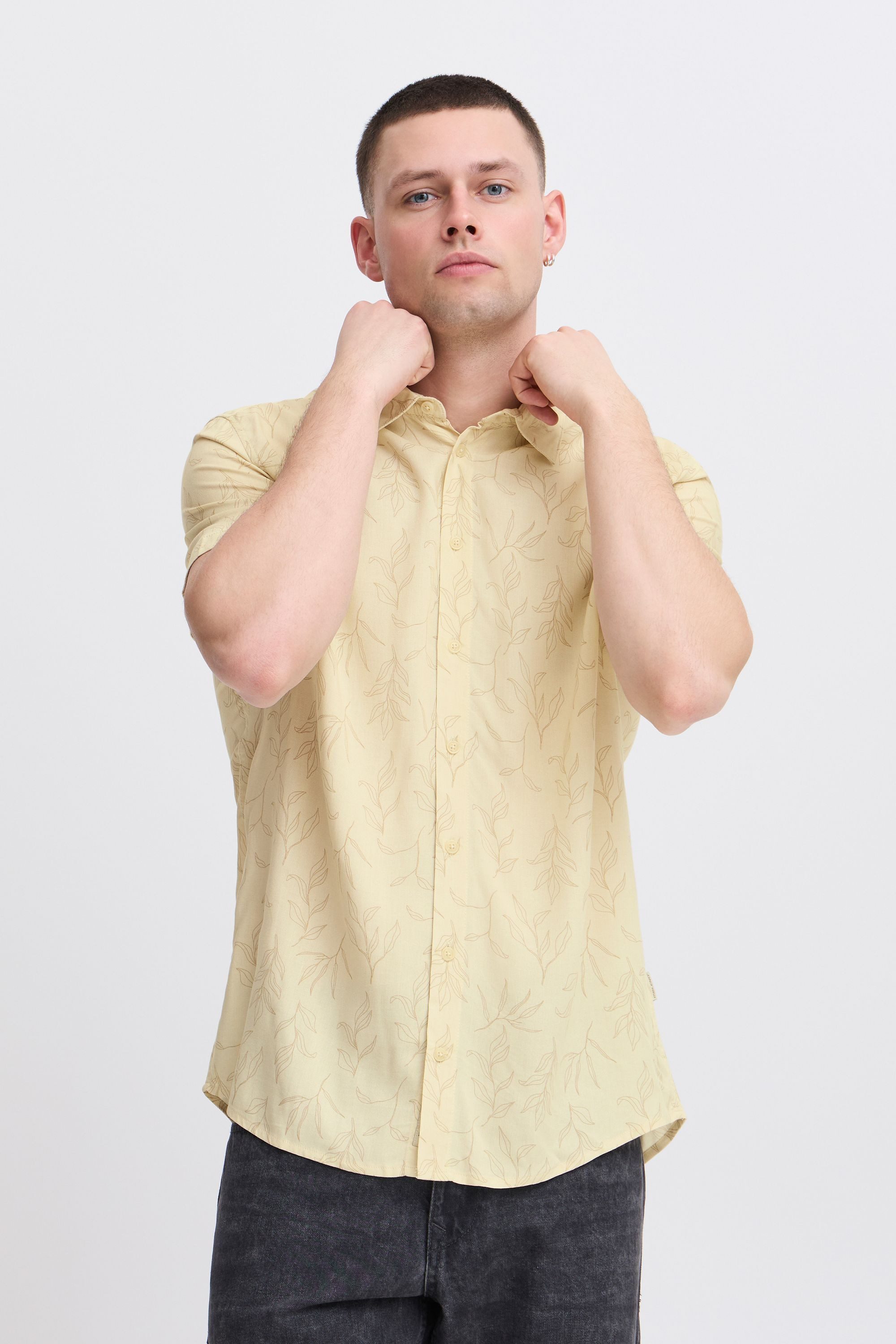 Blend Kurzarmhemd BHace Shirt Lässiges Kurzarmhemd mit Print