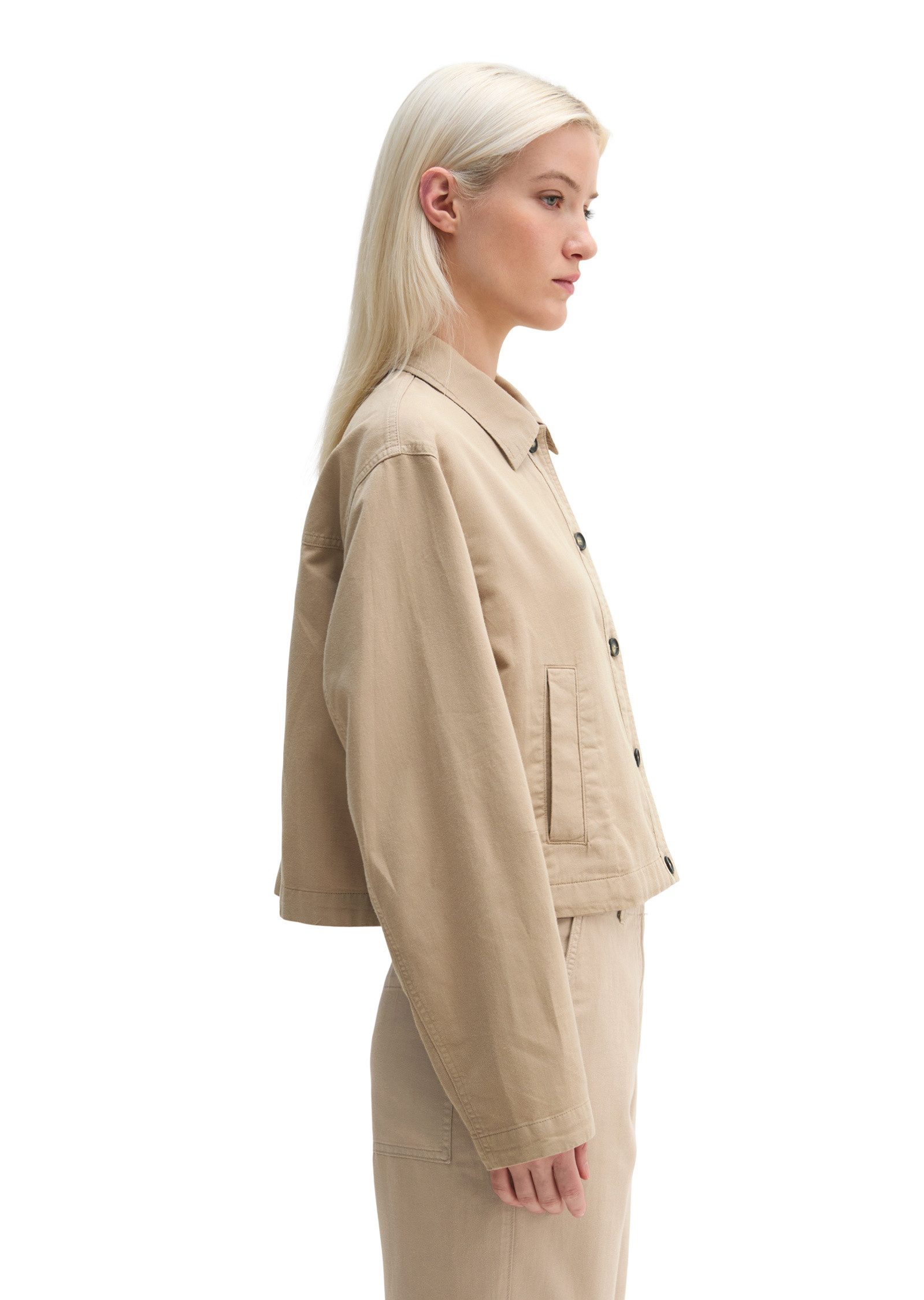 Marc O'Polo Kurzjacke aus Organic Cotton-Lyocell-Leinen-Mix