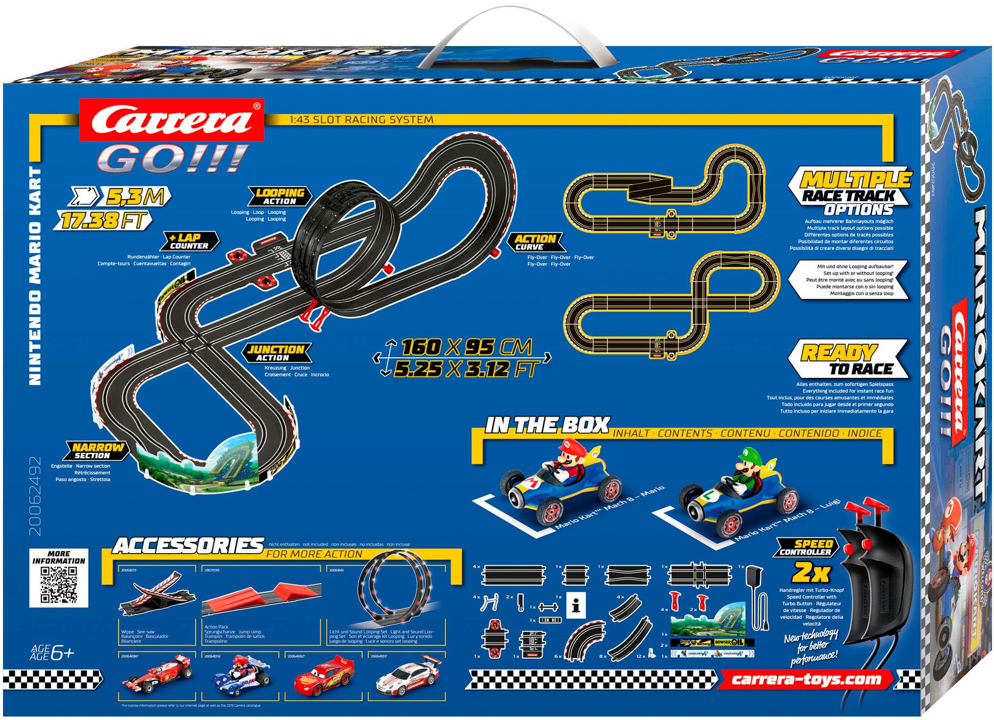 Carrera® Autorennbahn Carrera GO!!! - Mario Kart™ - Mach 8 (Streckenlänge 5,3 m)