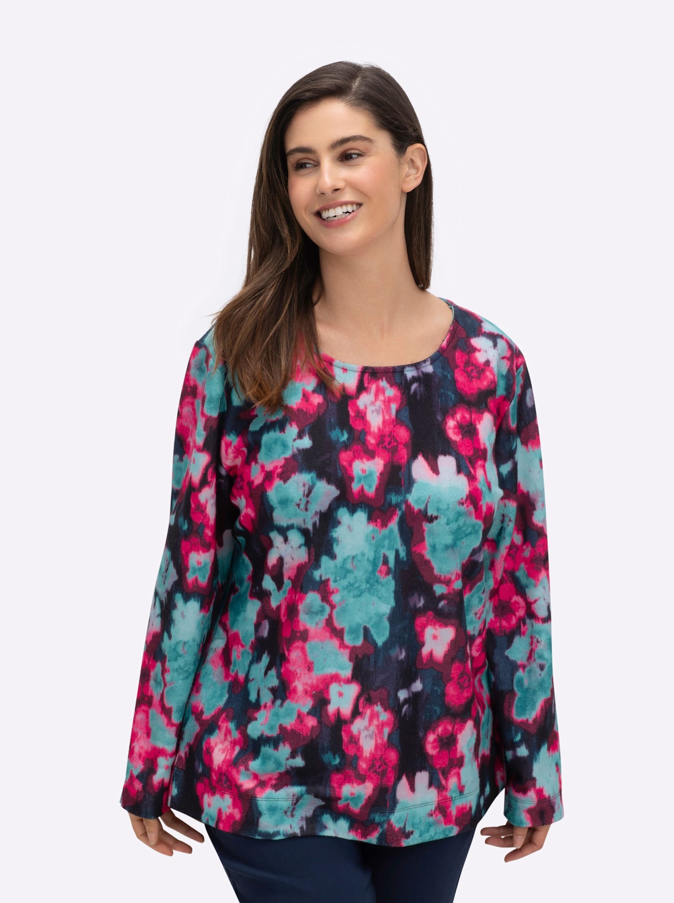 Sheego Sweater Sweatshirt Langarm