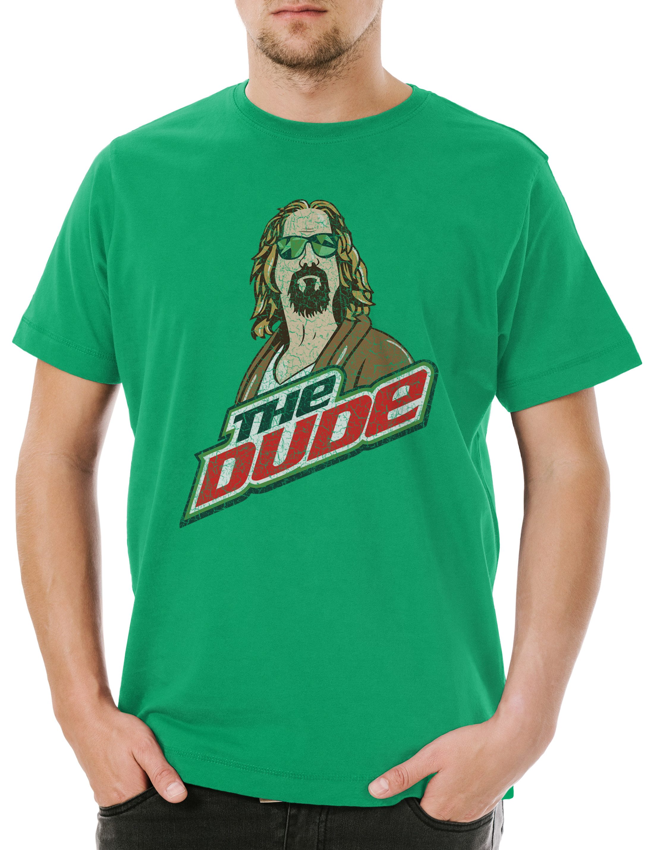 Print-Shirt The Dude Herren T-Shirt Big Walter Lebowski Donaly Donny Bowling Guy