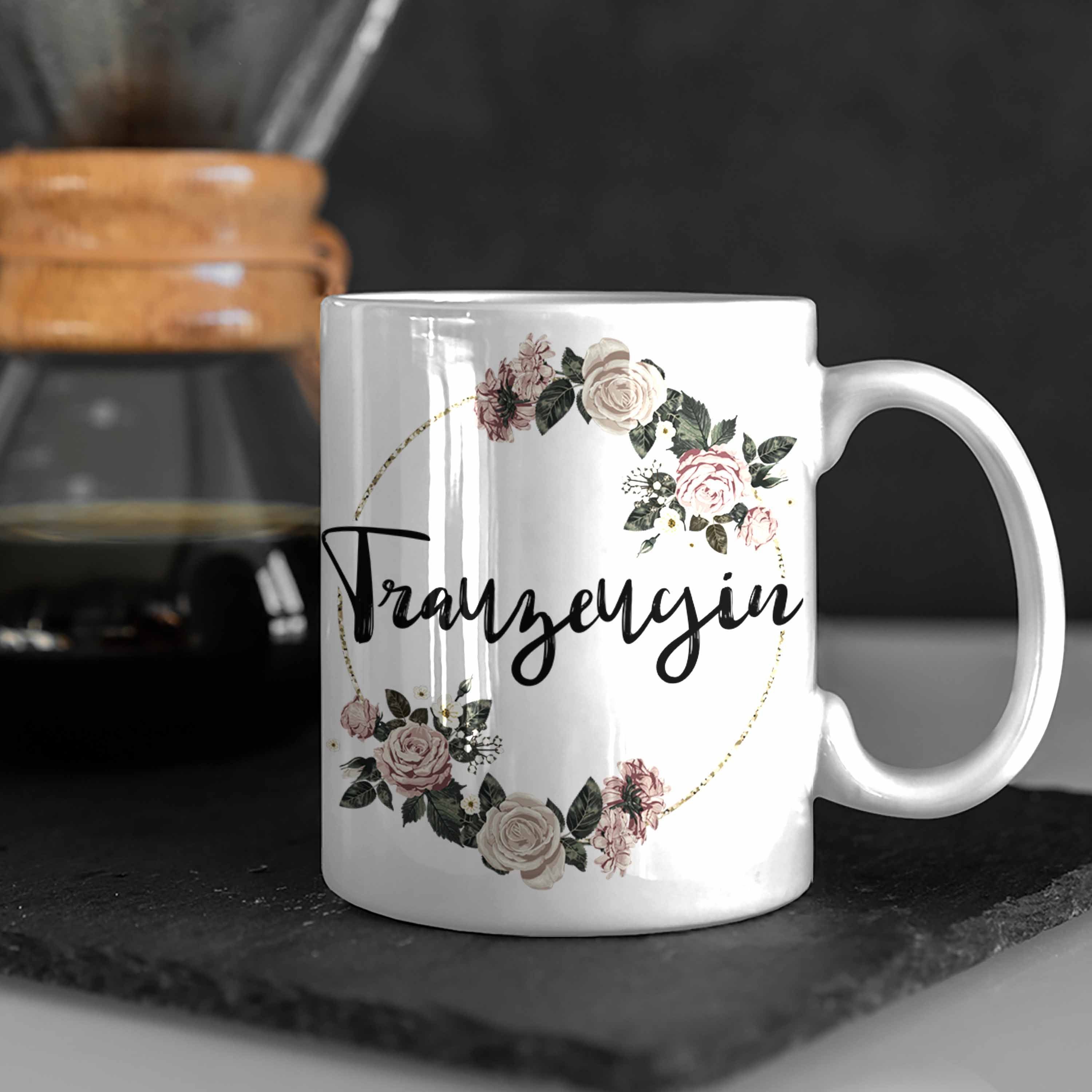 Dankeschön Trendation Danke Trauzeugin Trauzeugin Beste Geschenk weiss Geschenke Tasse - Tasse Trendation Frau