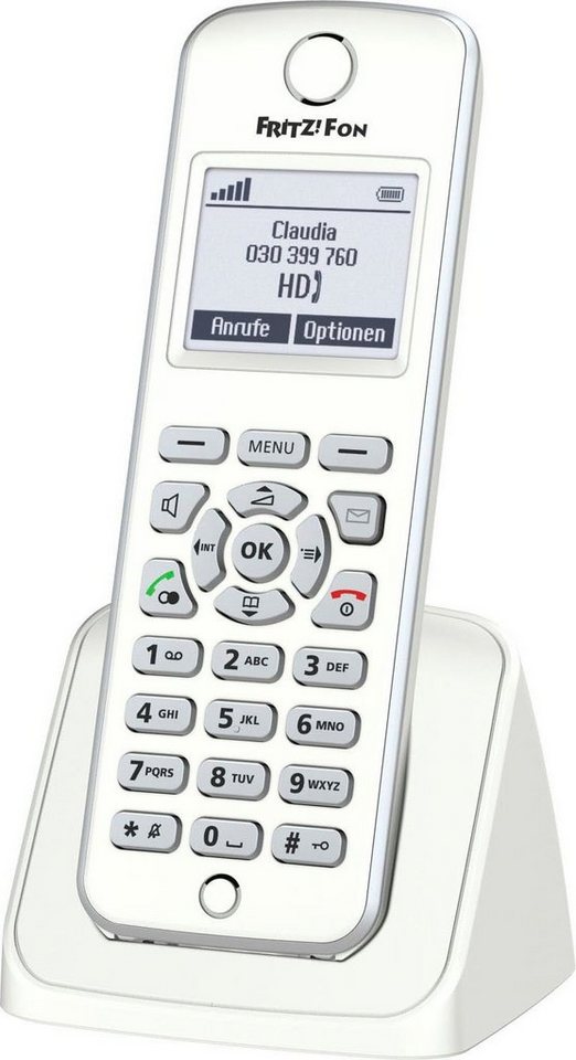 AVM FRITZ!Fon M2 Mobilteil DECT-Tel DECT-Telefon (Mobilteile: 1), Nutzung  von Internetdiensten: E-Mails, Webradio, Feeds sowie Podcasts