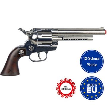 Festartikel Müller GmbH Blaster Cowboy Pistole Revolver 25cm inklusive Munition 144 Schuss