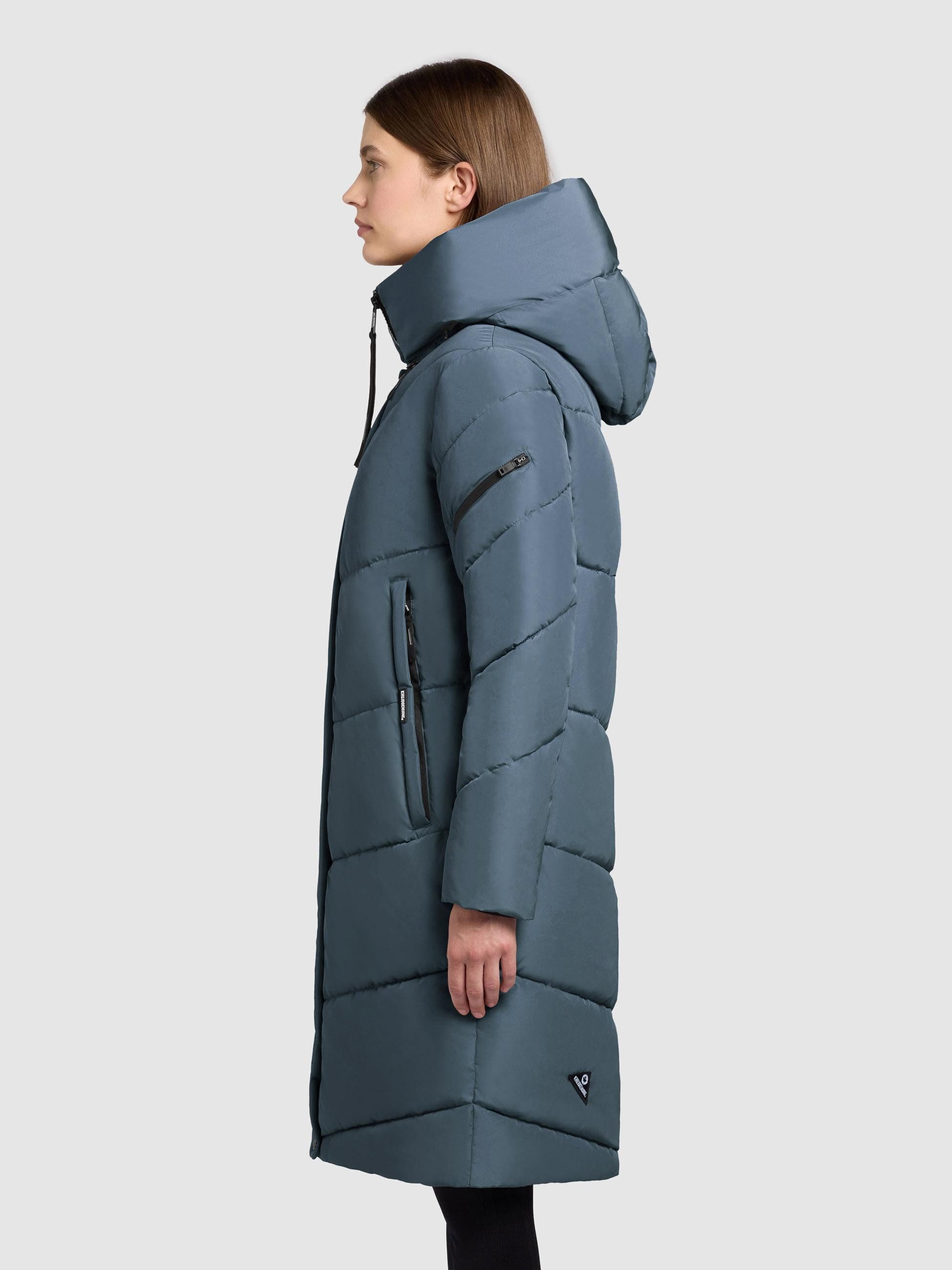 khujo Steppmantel Jange-YM Warmer Wintermantel mit magnetischen Details