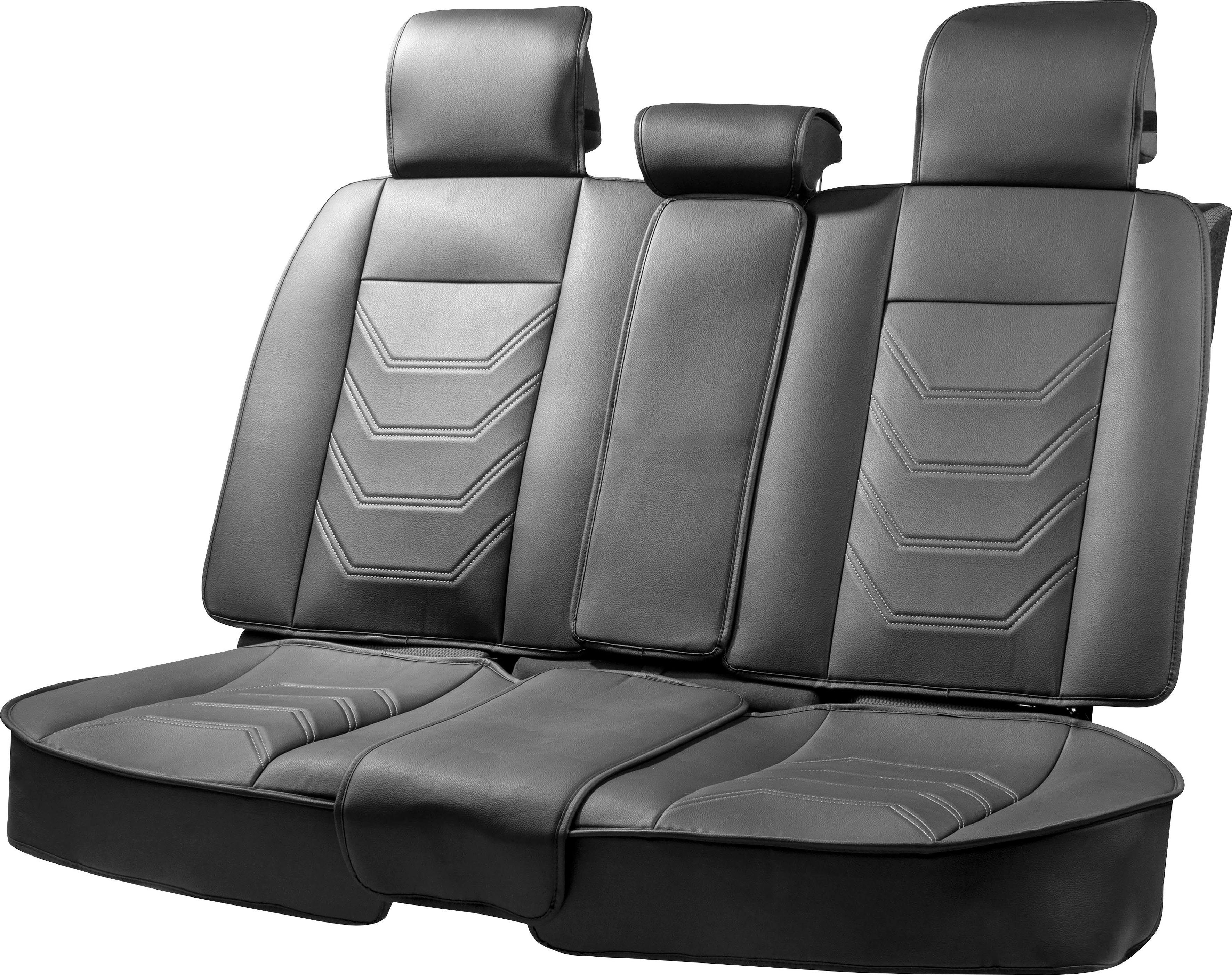2tlg/Set Universal Schwarz Auto Sitzauflage Sitzkissen Sitzmatte