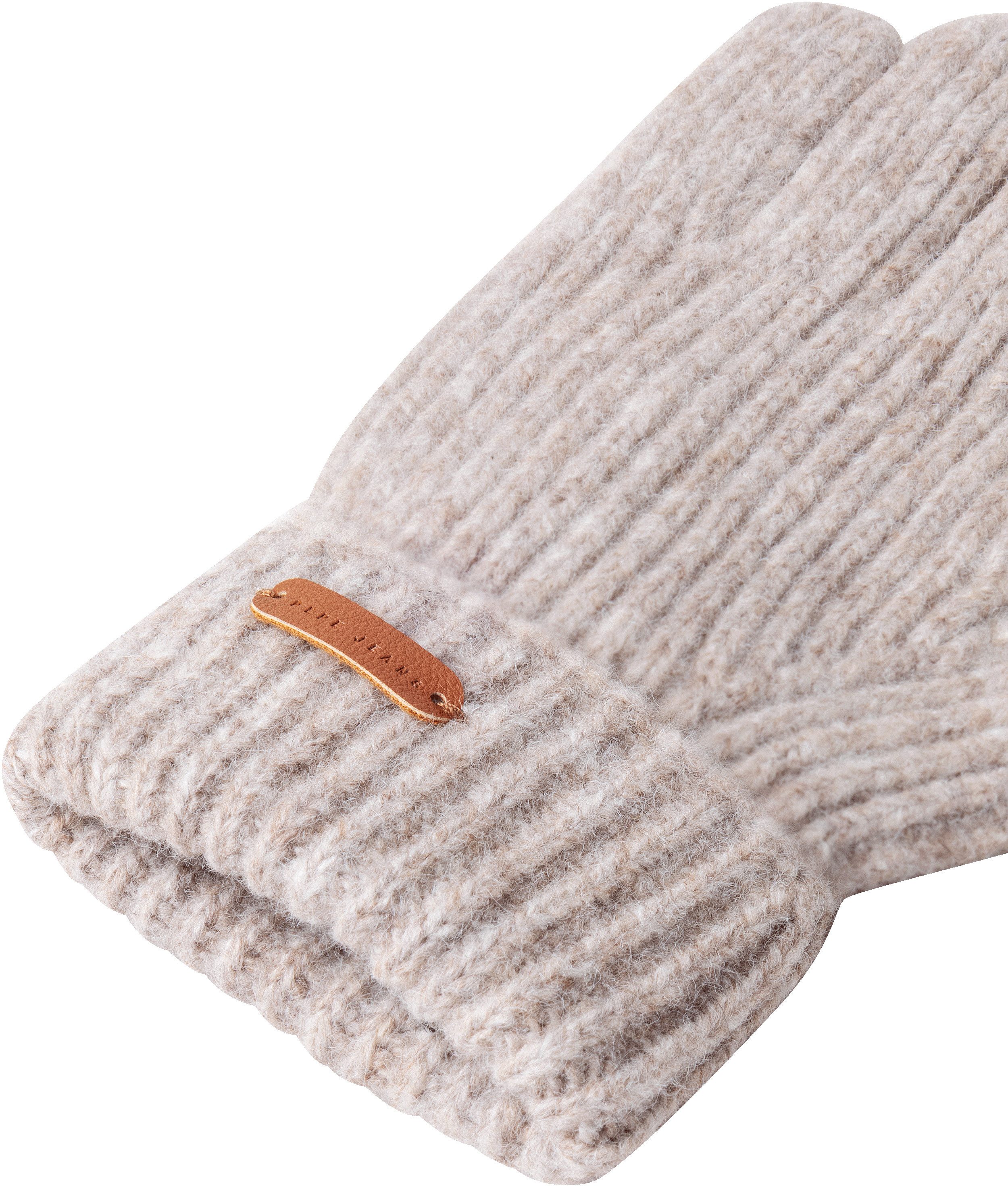 Pepe Jeans Strickhandschuhe FRANCISY GLOVES mit Label-Aufnäher – Bild 3 von 4