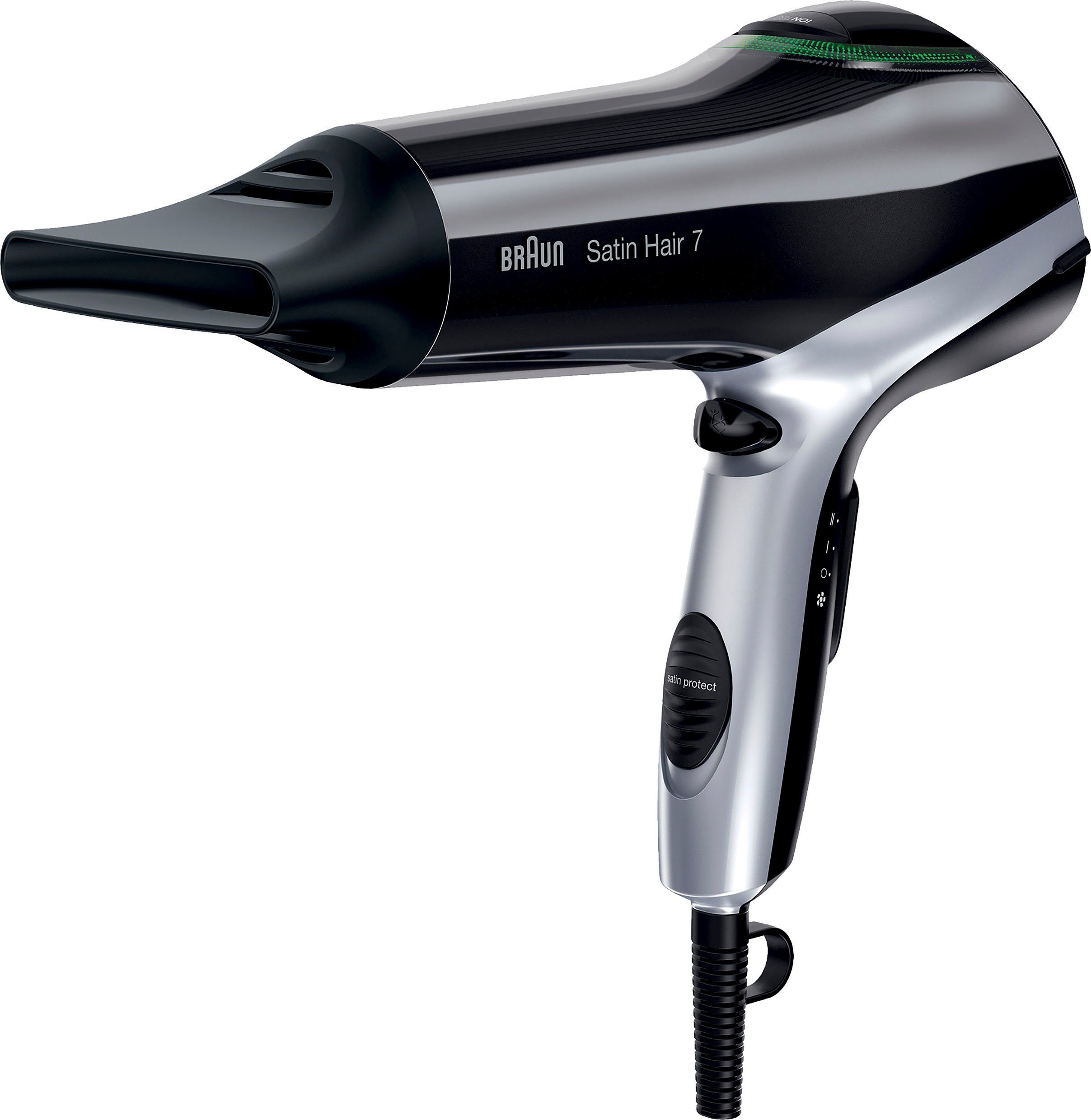 Ionic-Haartrockner Satin 2200 Protect™ Braun W, vor 100%-igen Hair Überhitzung 7 Schutz System: Braun Iontec, Satin